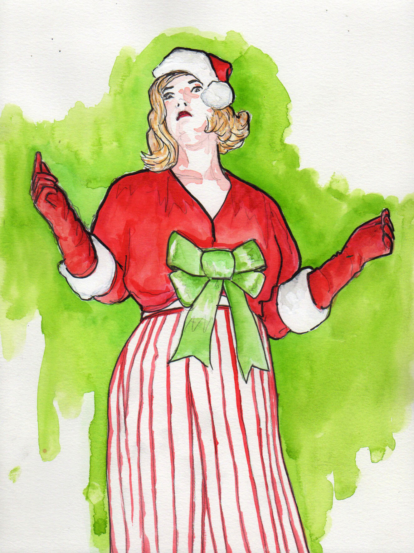 Lefty Lucy as Christmas Carol by Ken Wong, 12-15-20