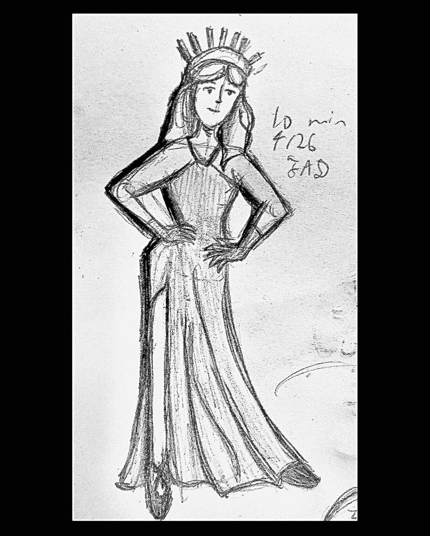 4/26/22 "Blue Da Ba Di Ba Do" — Lefty Lucy by Francesca Damkar