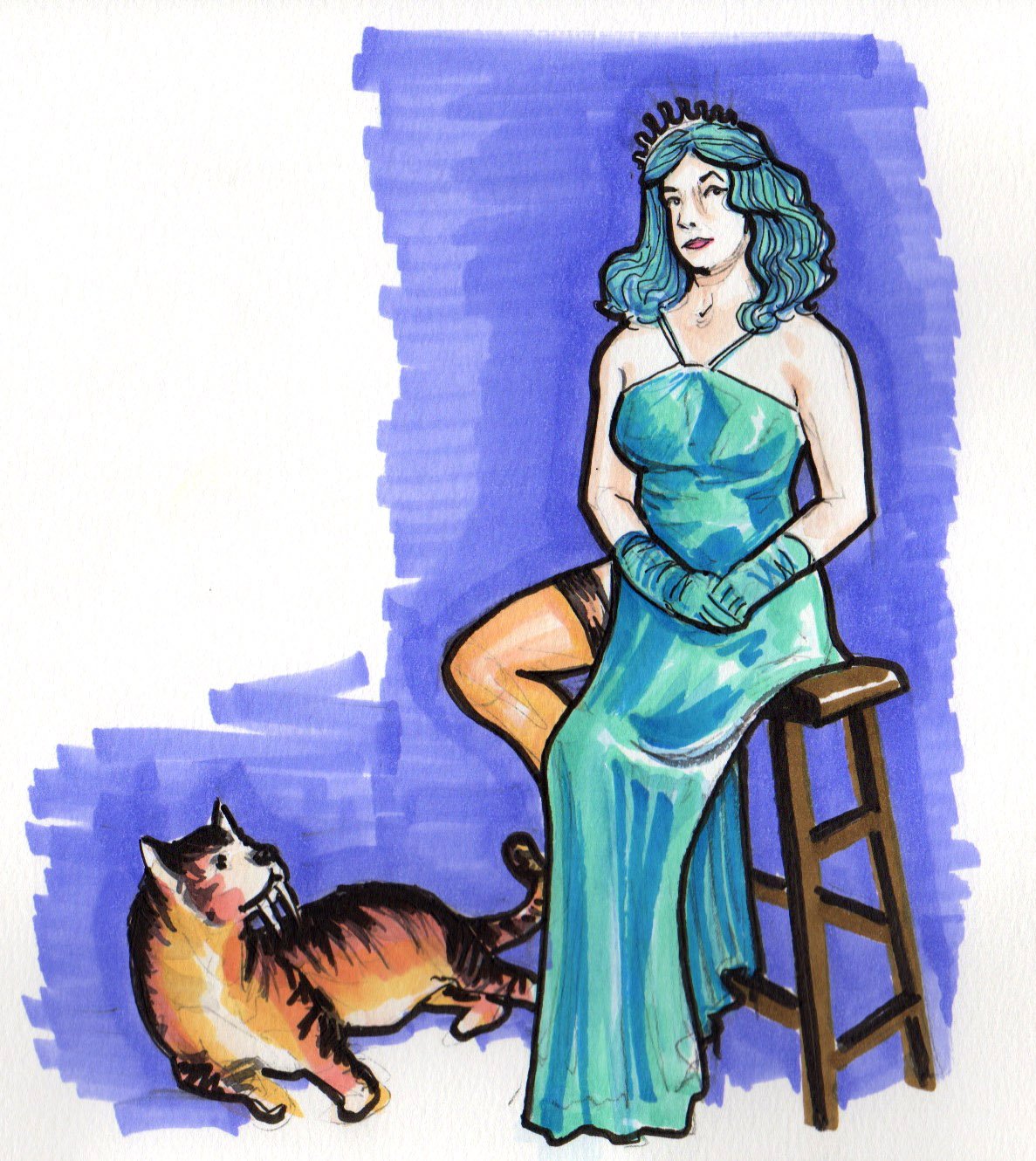 4/26/22 "Blue Da Ba Di Ba Do" — Lefty Lucy by Ken Wong