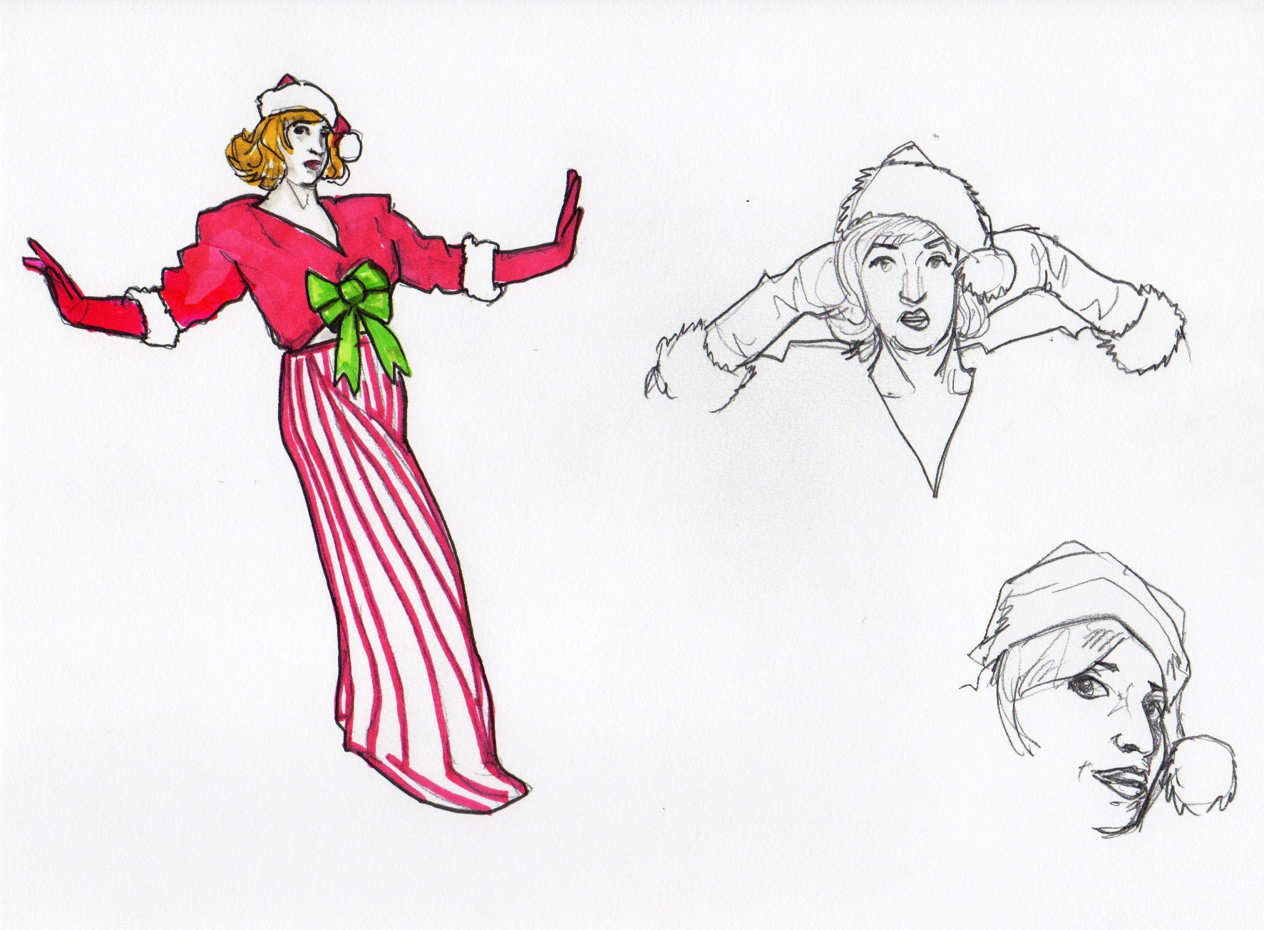 Lefty Lucy as Christmas Carol by Ken Wong, 12-15-20