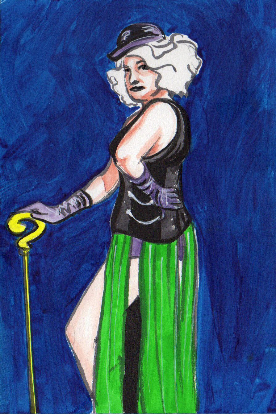 Lefty Lucy as Showgirl Riddler by Ken Wong, 6-8-21