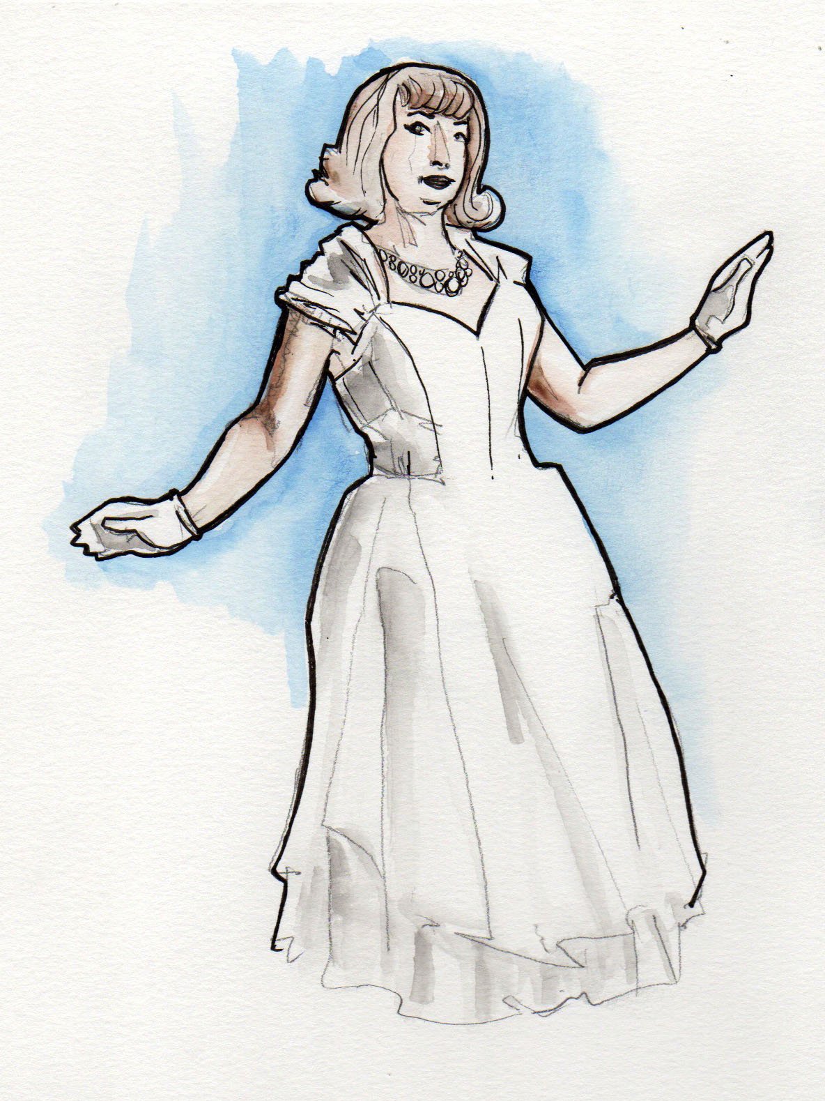 2/15/22 "Blanche Dubois Arrives in New Orleans" — Lefty Lucy by Ken Wong