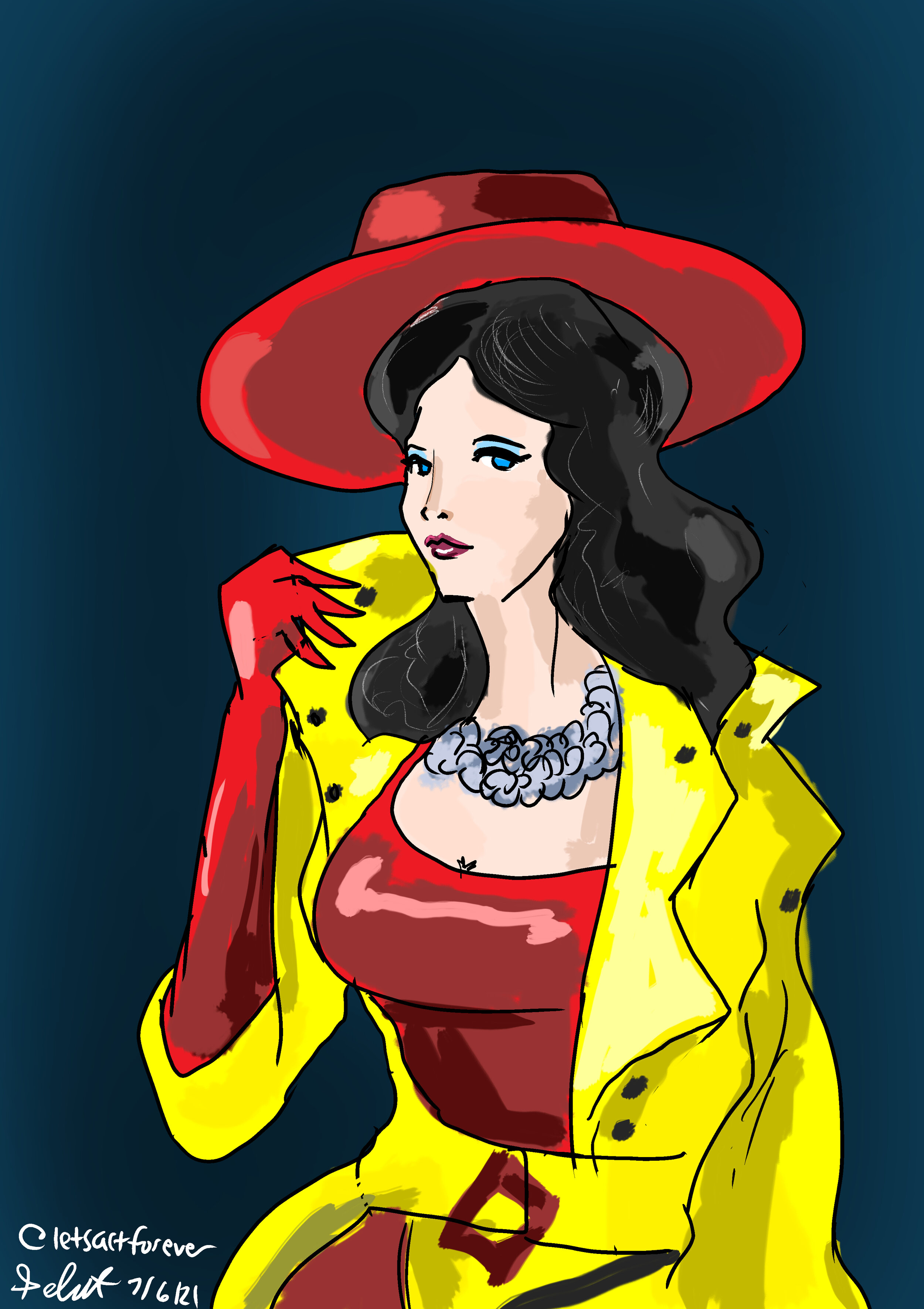 Lefty Lucy as Carmen SanDiego by Michael Cheung, 7-6-21