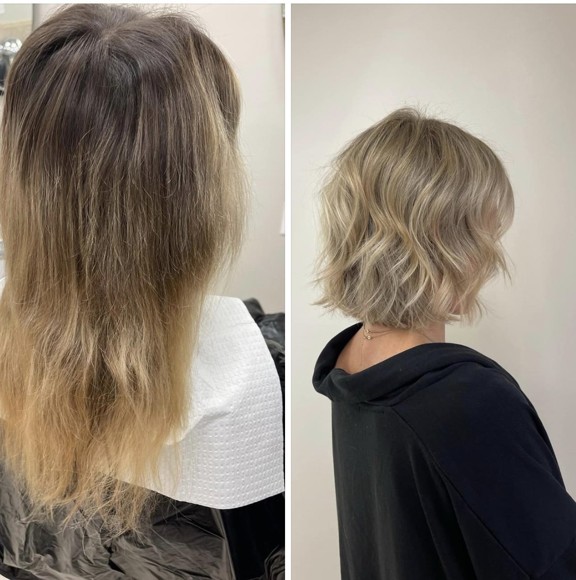 Before and after highlights