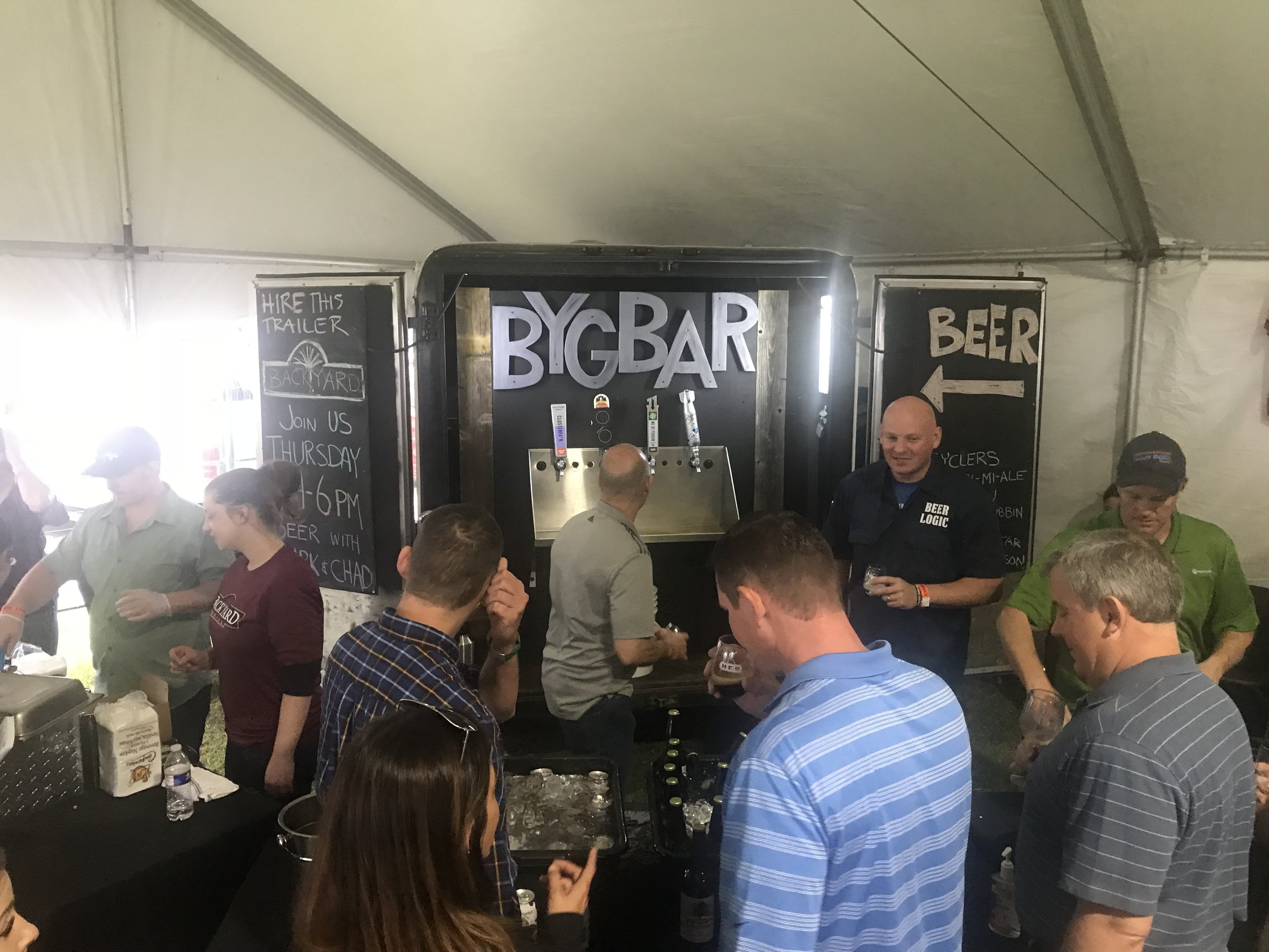 PORTABLE BEER GARDEN TRAILER