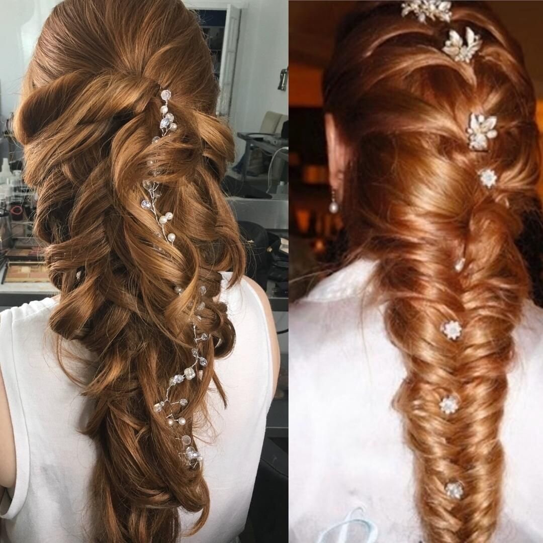 There are many variations of a similar Hair Style. 
Taking into consideration the texture your hair is can determine what direction, would be best. 
Length also plays a role in that as well. Certainly Brides are getting use to the idea that hair exte