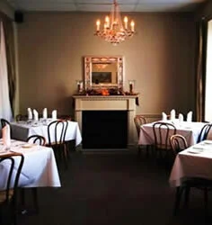 Houston Room with separate tables set up