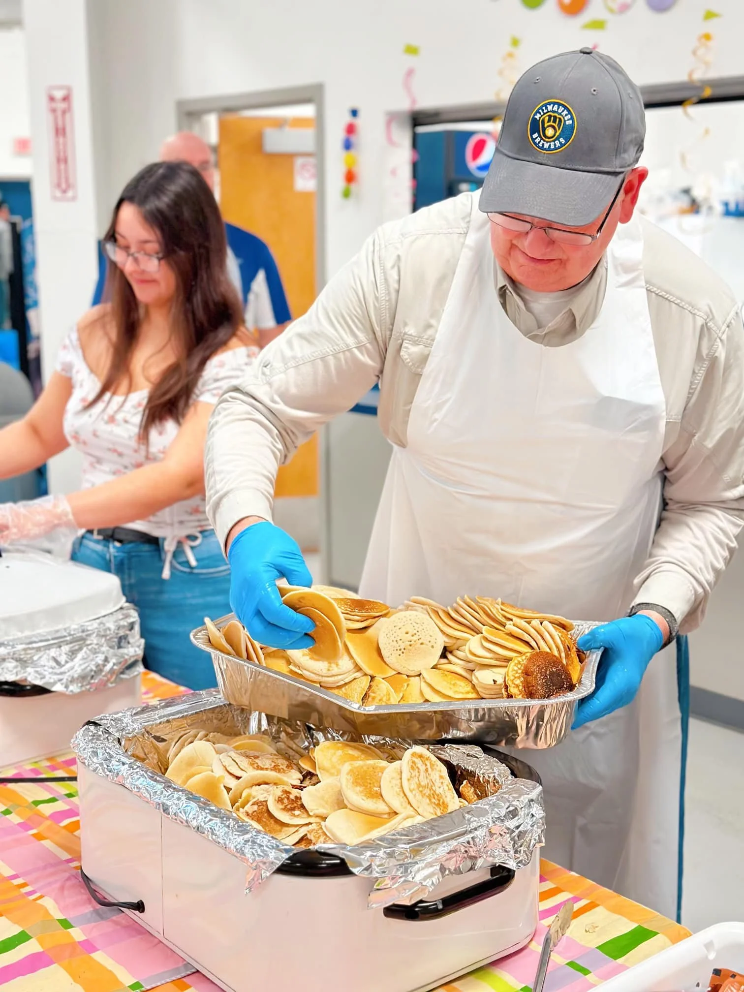 Helping out at Breakfast with the Bunny