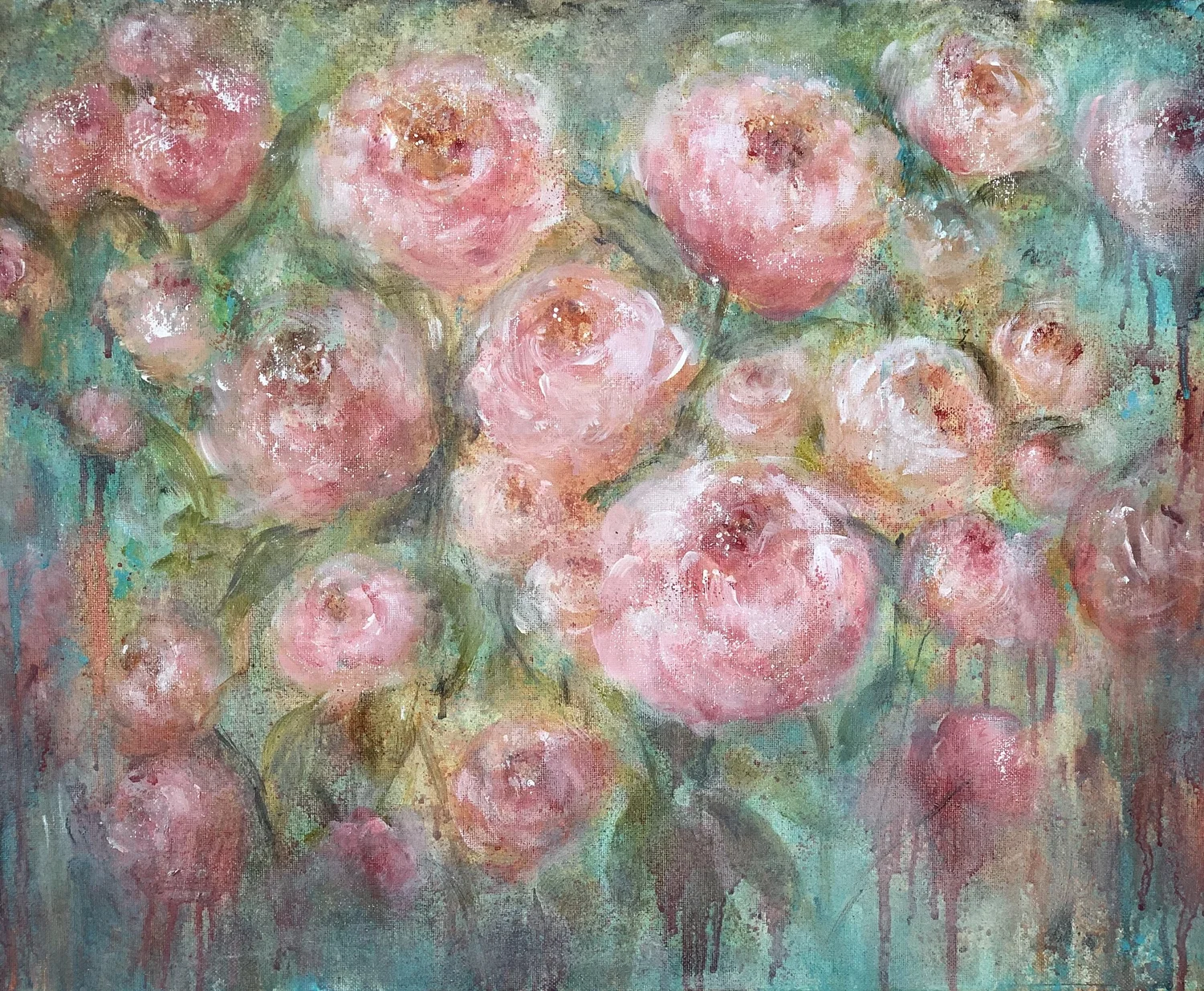 Weeping Pink Roses — Michele Mersereau Art