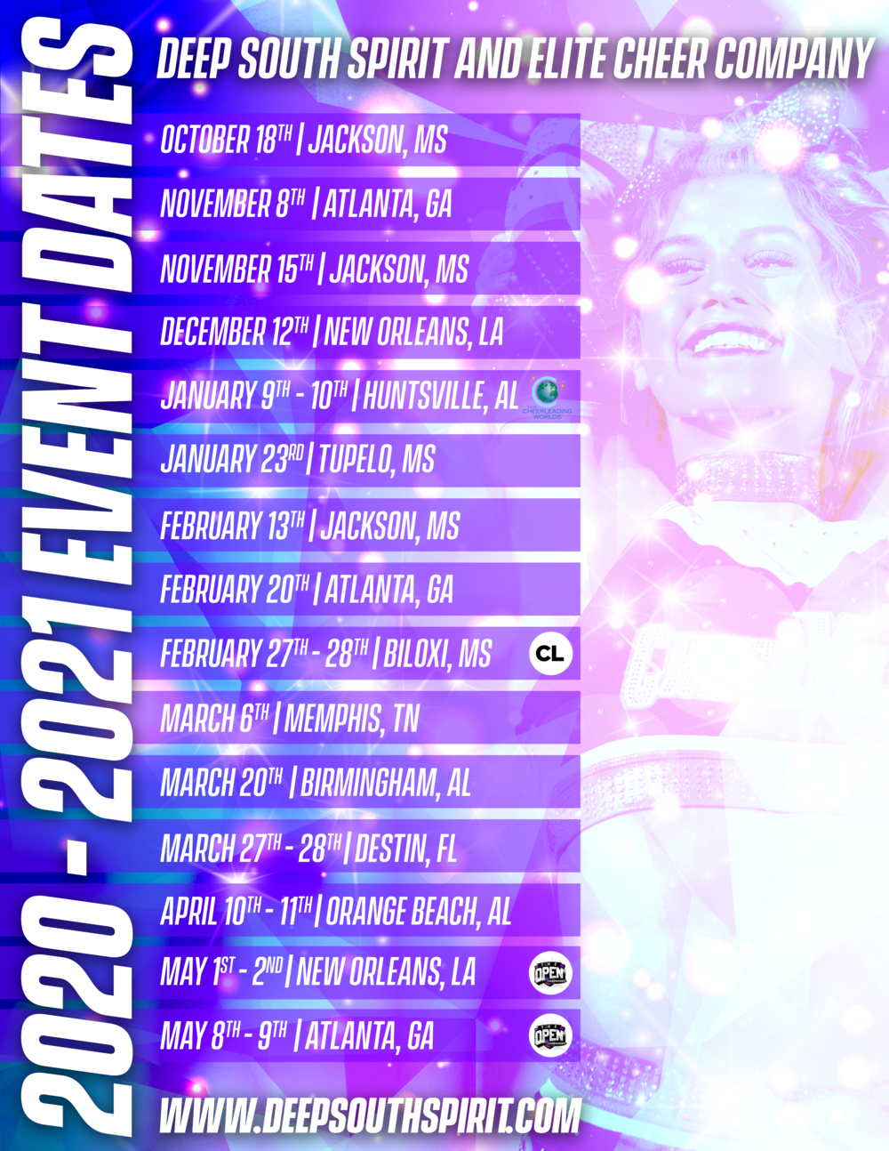 Calendar — Gulf Coast Tumbling