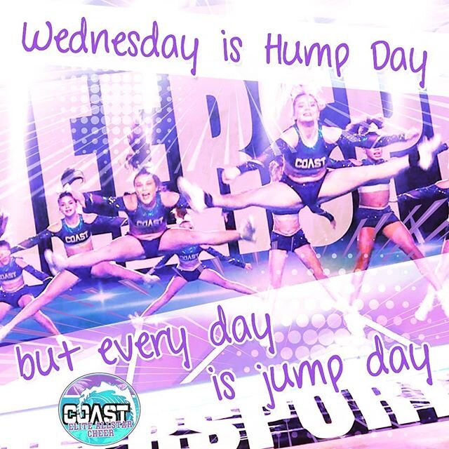 The countdown to Sunday cheer evaluations is on!  Happy #humpday #jumpday Be sure you are signed up on gctumbling.com! #gulfshores #gulfshoresalabama #orangebeach #orangebeachalabama #foley #competitioncheer #competitivecheer #cheerleader #cheerleadi