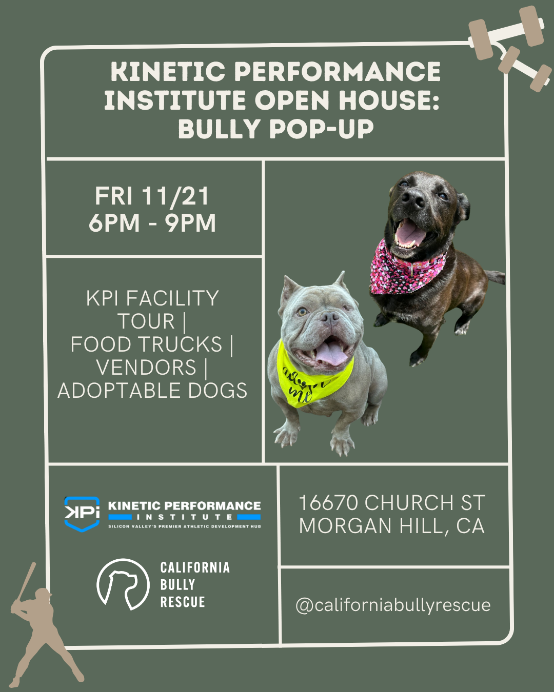Kinetic Performance Institute Open House: Bully Pop-up