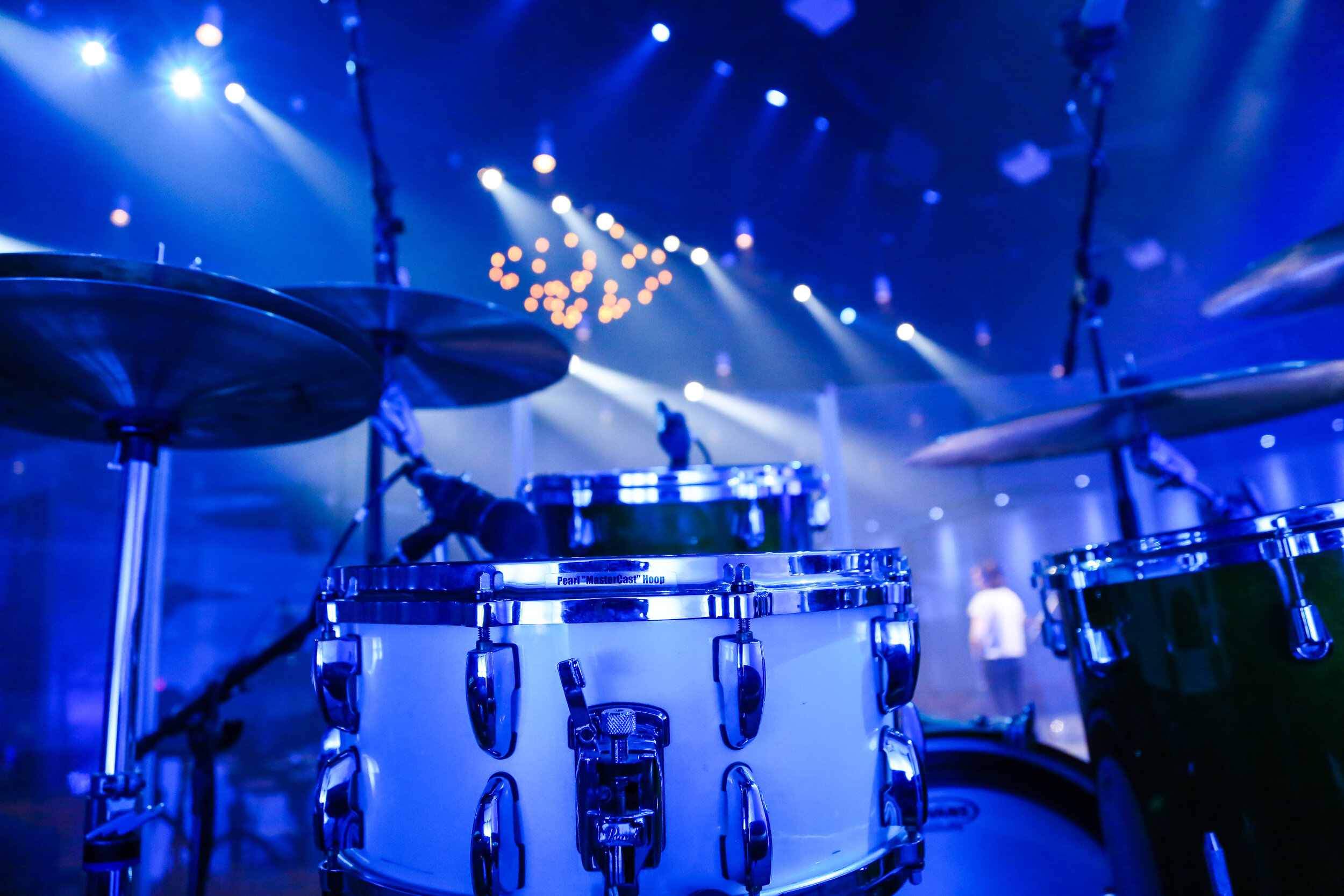 Blue Drum Set Wallpaper