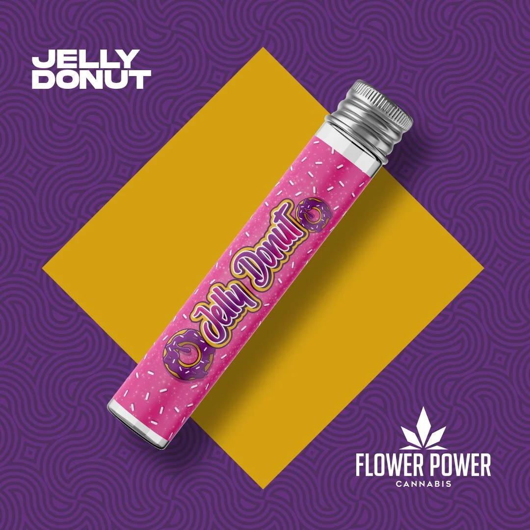 Jelly Donut Strain Flower Power Cannabis