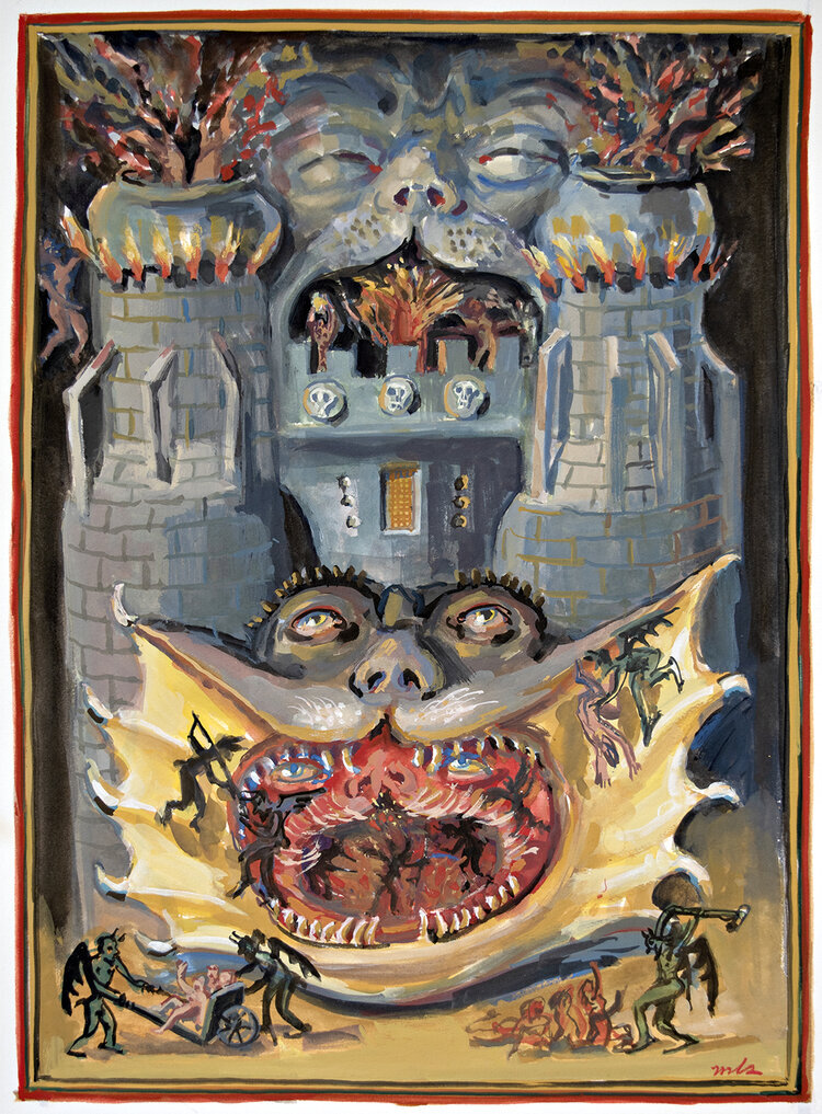 The Mouth of Hell  (Catherine of Cleves Hours)