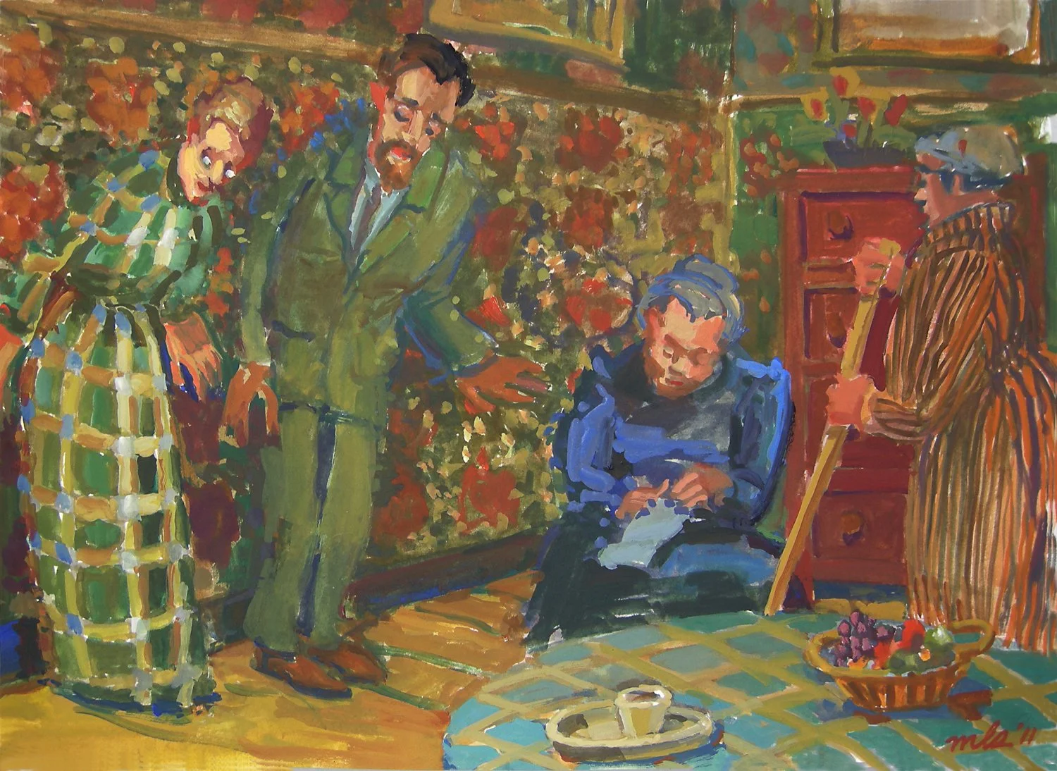 Vuillard Family Consumed by Wallpaper