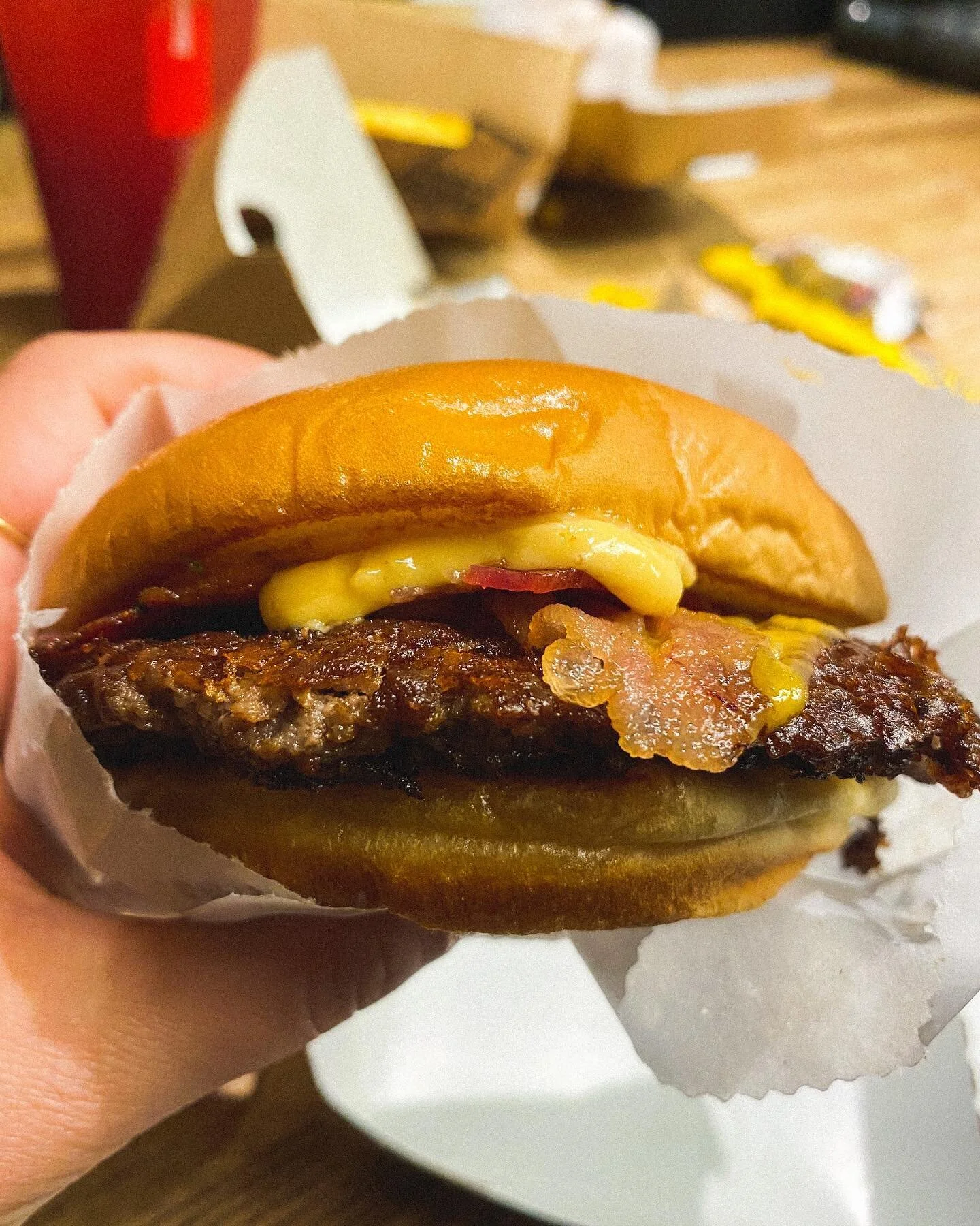#BurgerADayMay day 29: happy burgday to me!!! 5 years old. Went to @shakeshack because it&rsquo;s the closest thing to @culvers in New York. #girlmeanysburger