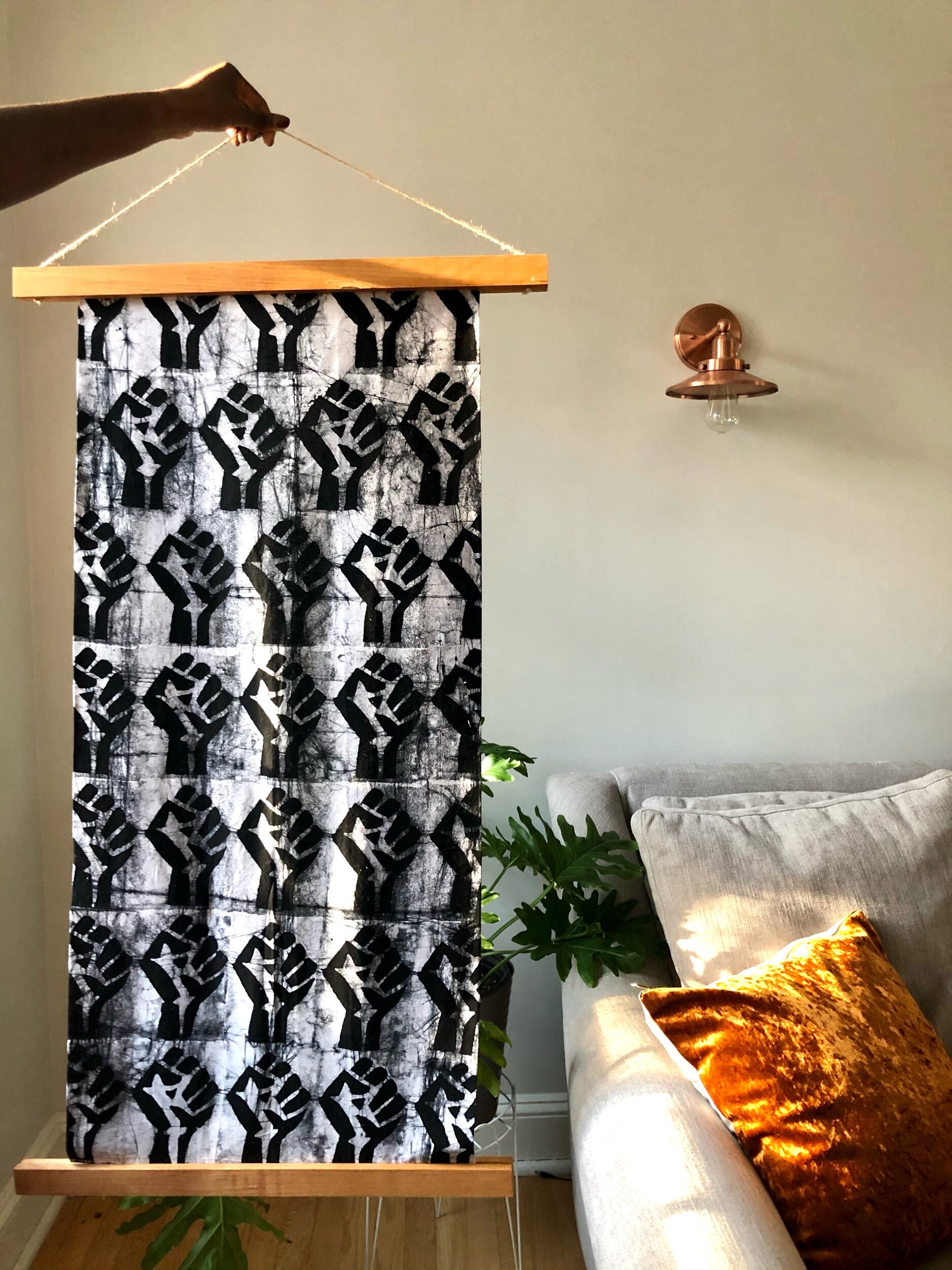 Hang One Yard or Less of Your Favorite African Print DIY Fabric Frame AFROTHREADS African Print Fabrics Fashion Home Decor