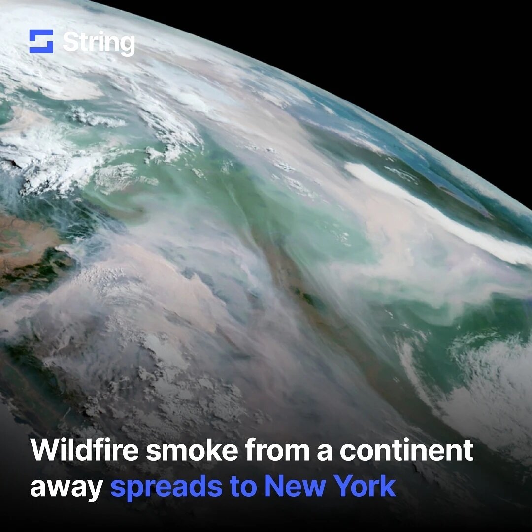 &quot;After a smoky sunset Monday evening, heavy smoke continued to hang over the Northeast on Tuesday, as a result of more than 100 wildfires burning in the western U.S. and more in Canada. Air quality advisories were in effect for much of Canada an