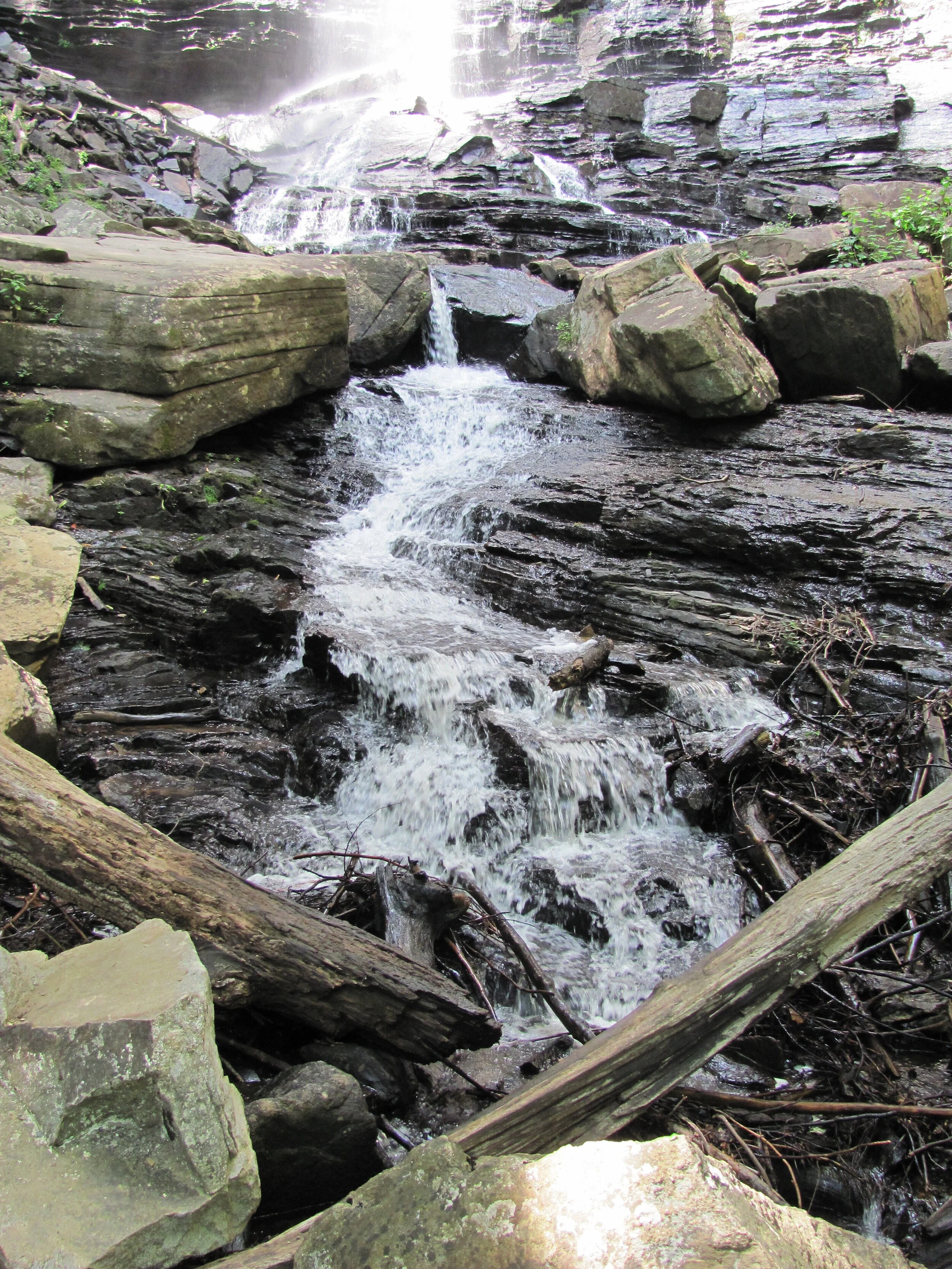 Just below Rainbow Falls in Jones Gap State Park, SC, 2015