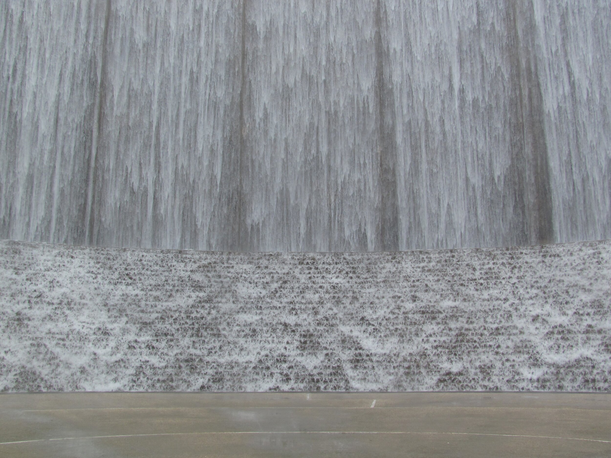 Inside of Hines Waterwall Park, Houston, TX, 2014