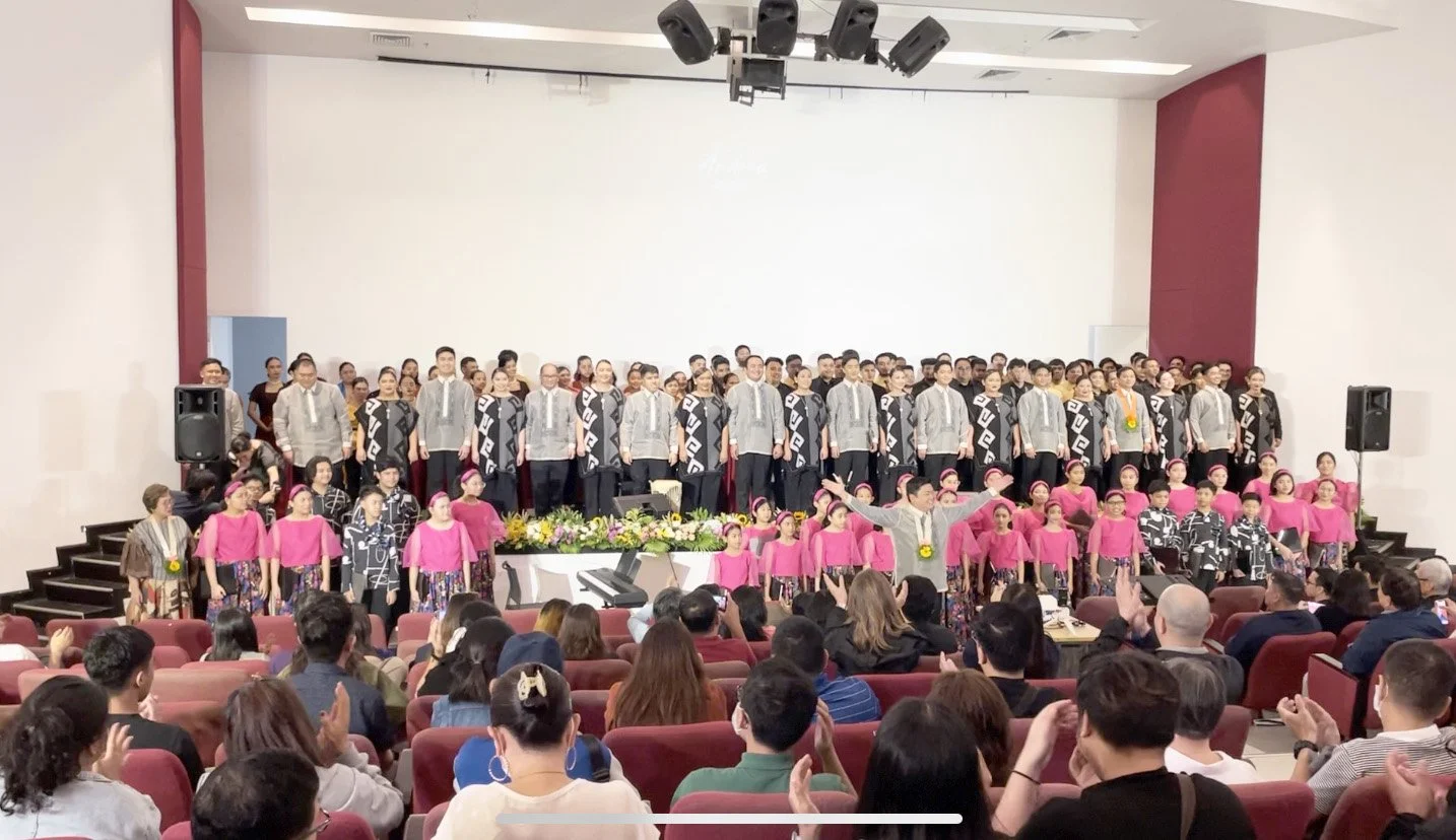 21 October 2023 - "Triumphs of Andrea: The Madz et al Choral Festival 2023," held at the David M. Consunji Theater, UP Diliman. The UPCS performed together with Himig BatLaya, NEUST Chorale Cabanatuan, St. John Bosco Parish Chorale, The UP Engineerin