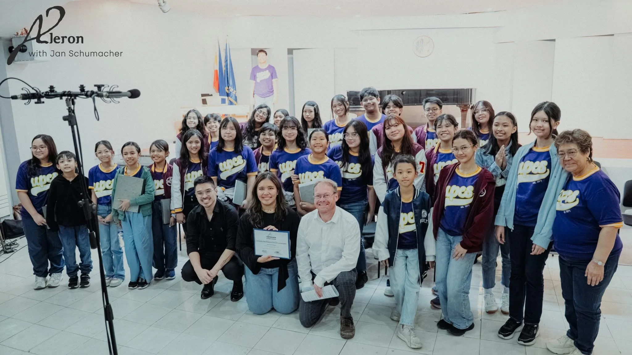 30 September 2025 - Learning under the baton of world-renowned conductor Jan Schumacher at the Aleron Choral Clinic held in La Porte Hall, Miriam College, Quezon City.