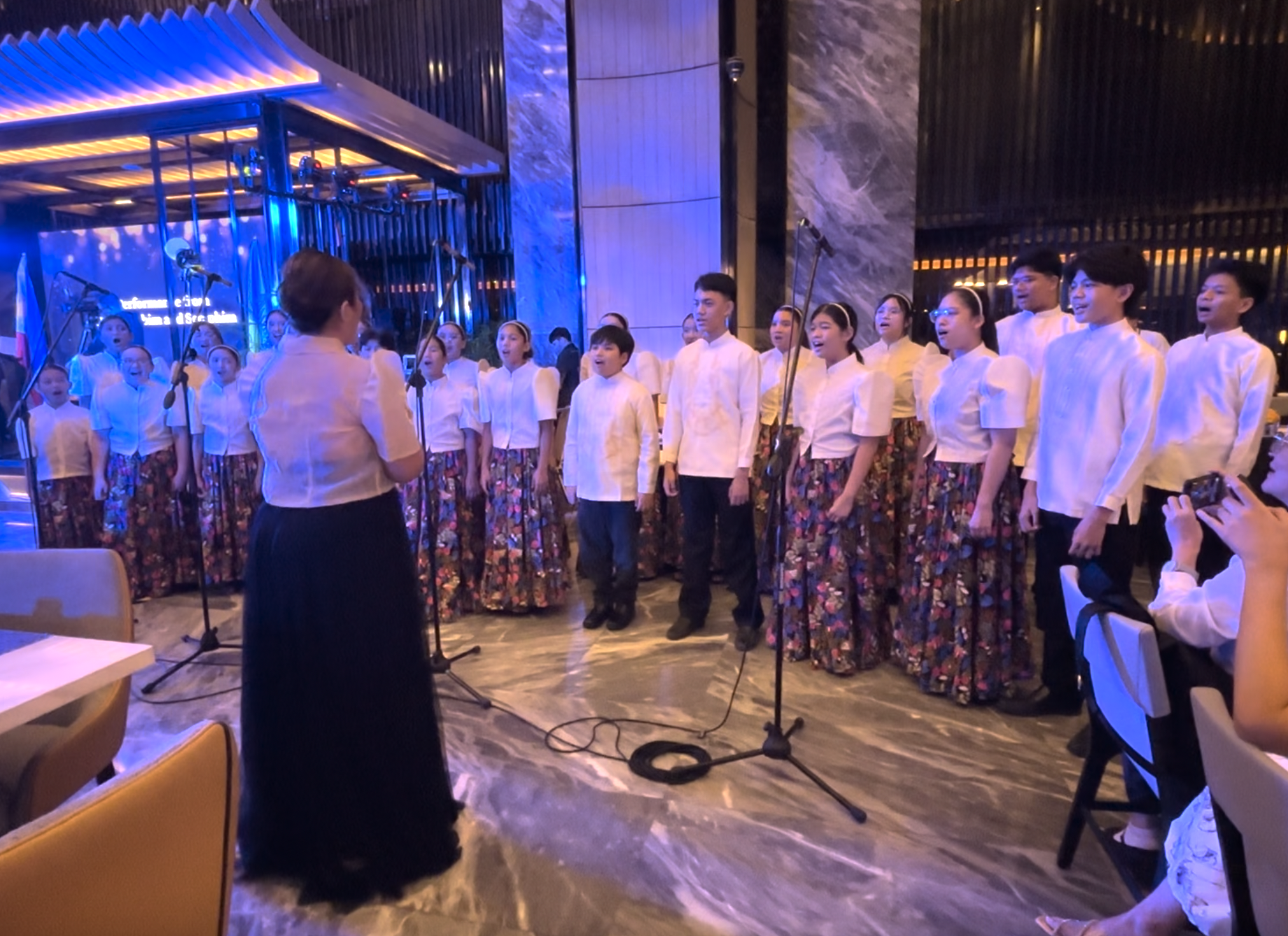 27 August 2025 - The UPCS opens the celebration of the 34th National Day of Ukraine at Hotel Okura, Manila with the Philippine and Ukrainian National anthems.