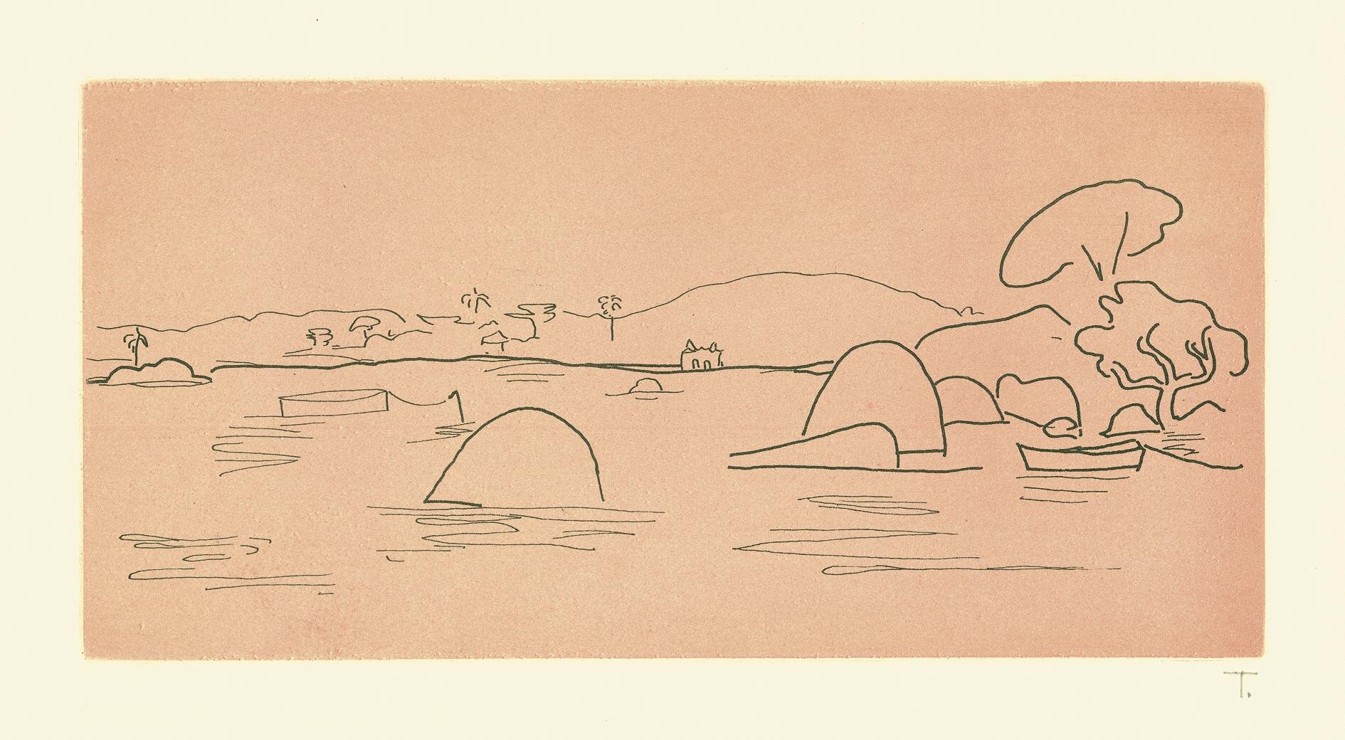"Landscape" by Tarsila do Amaral, 1971