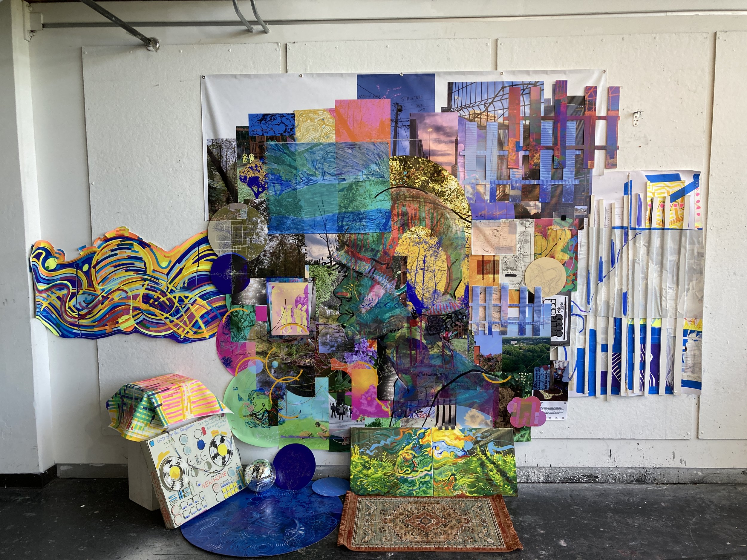 Placemaking 12 x 10 ft. (Mixed media installation) 2024
