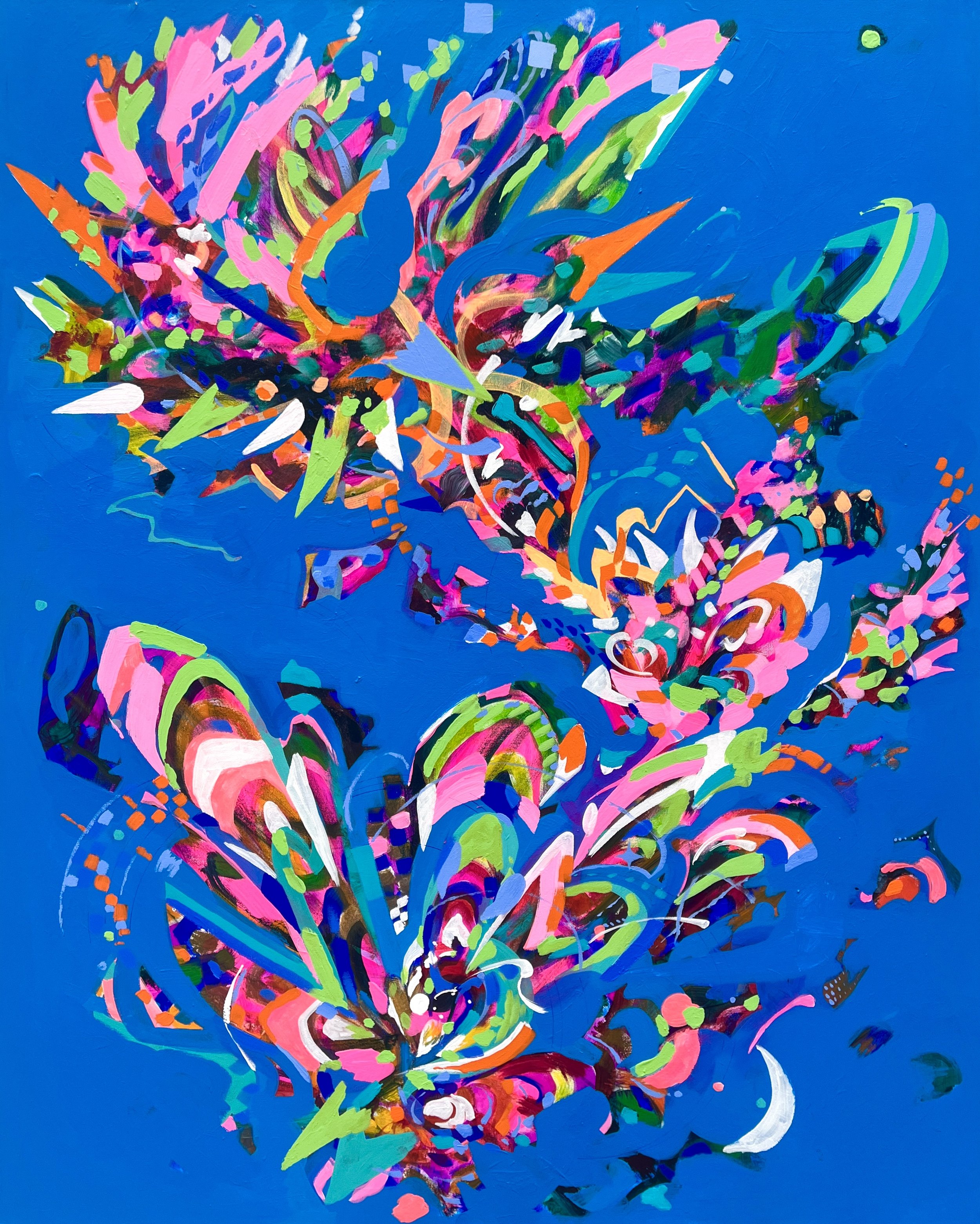 Coral Cocktail 5 x 4 ft. (Acrylic on Canvas) 2025