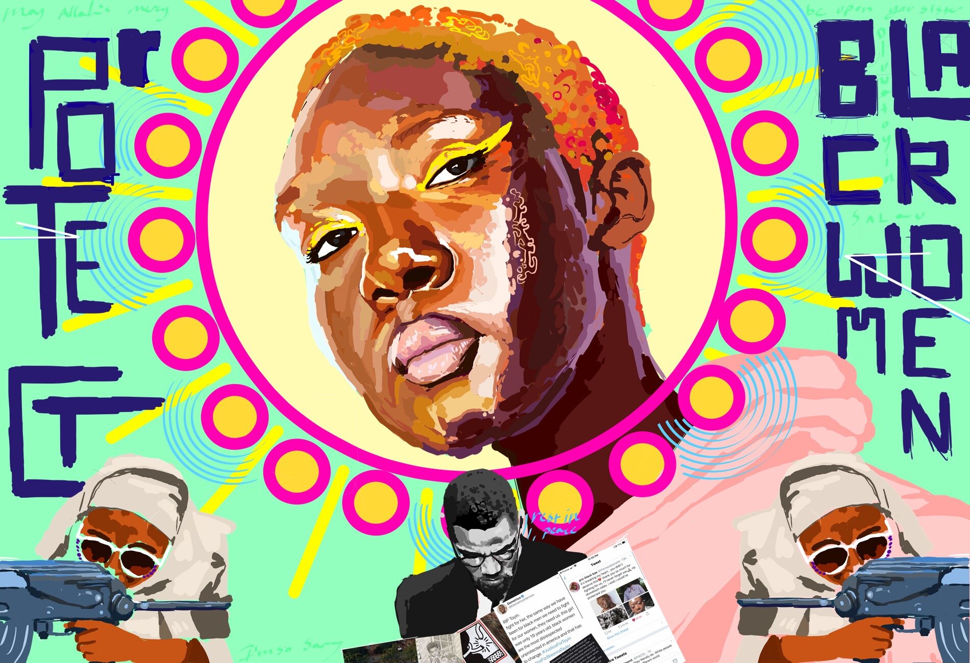 Justice for Toyin 19 x 13 in. (Digital) 2020