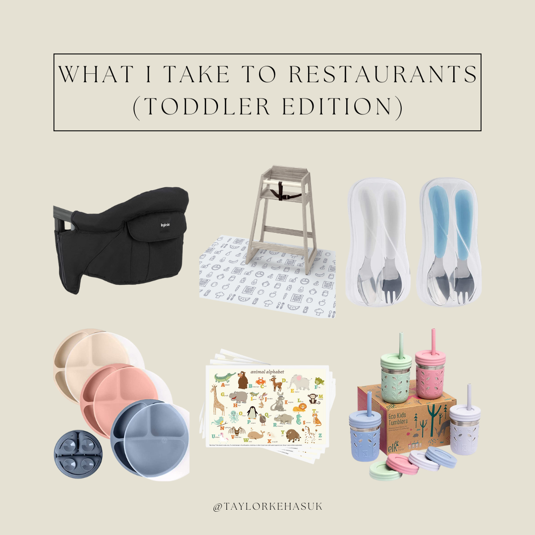 What I Take To Restaurants (Toddler Edition)