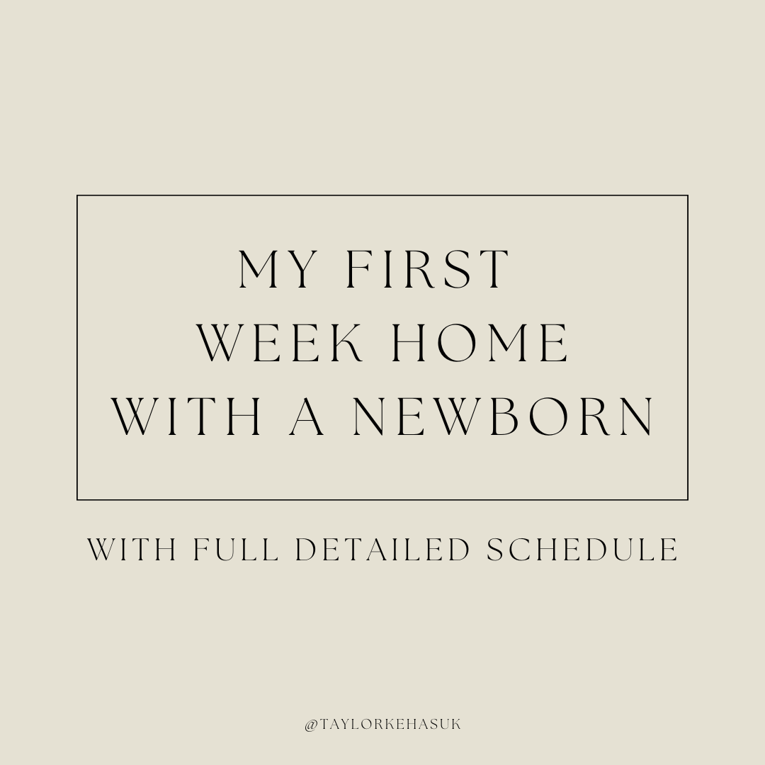 My First Week Home With Newborn