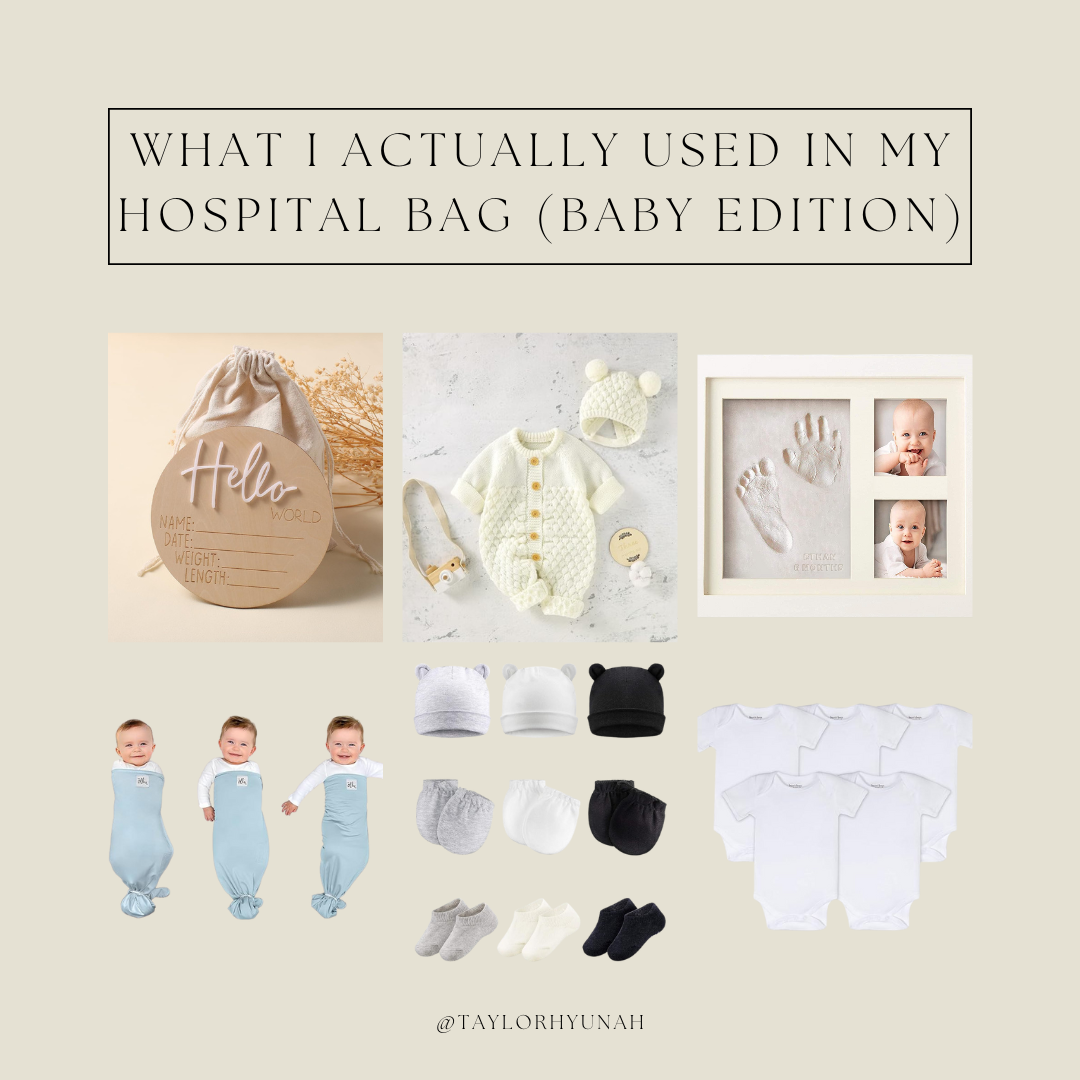 What I actually used in my hospital bag (baby edition)