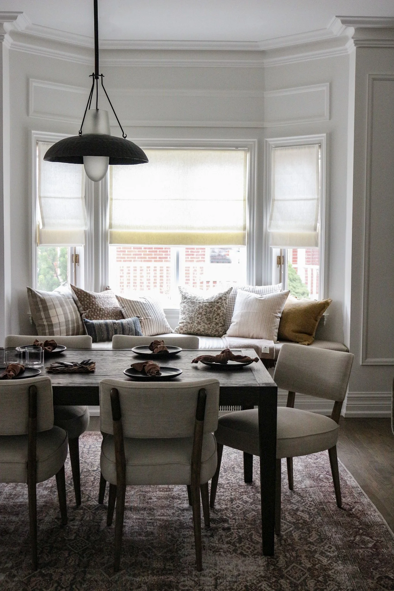 Bay Window Dining Room Banquette Seating