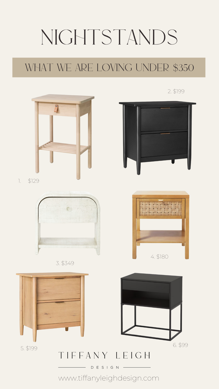 Bedroom Nightstand RoundUp — Tiffany Leigh Design