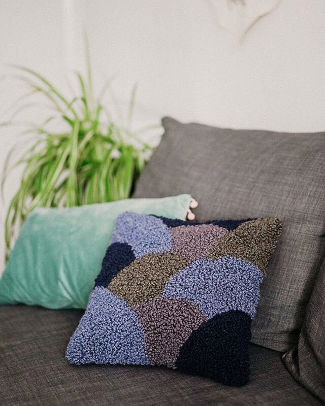 We&rsquo;re on week four of lockdown here in our little flat.

In the first week, I used a technique called &lsquo;punch-needling&rsquo; to make this cushion from some old yarn I bought a few years ago.

It&rsquo;s a tiny little cushion, but it, alon