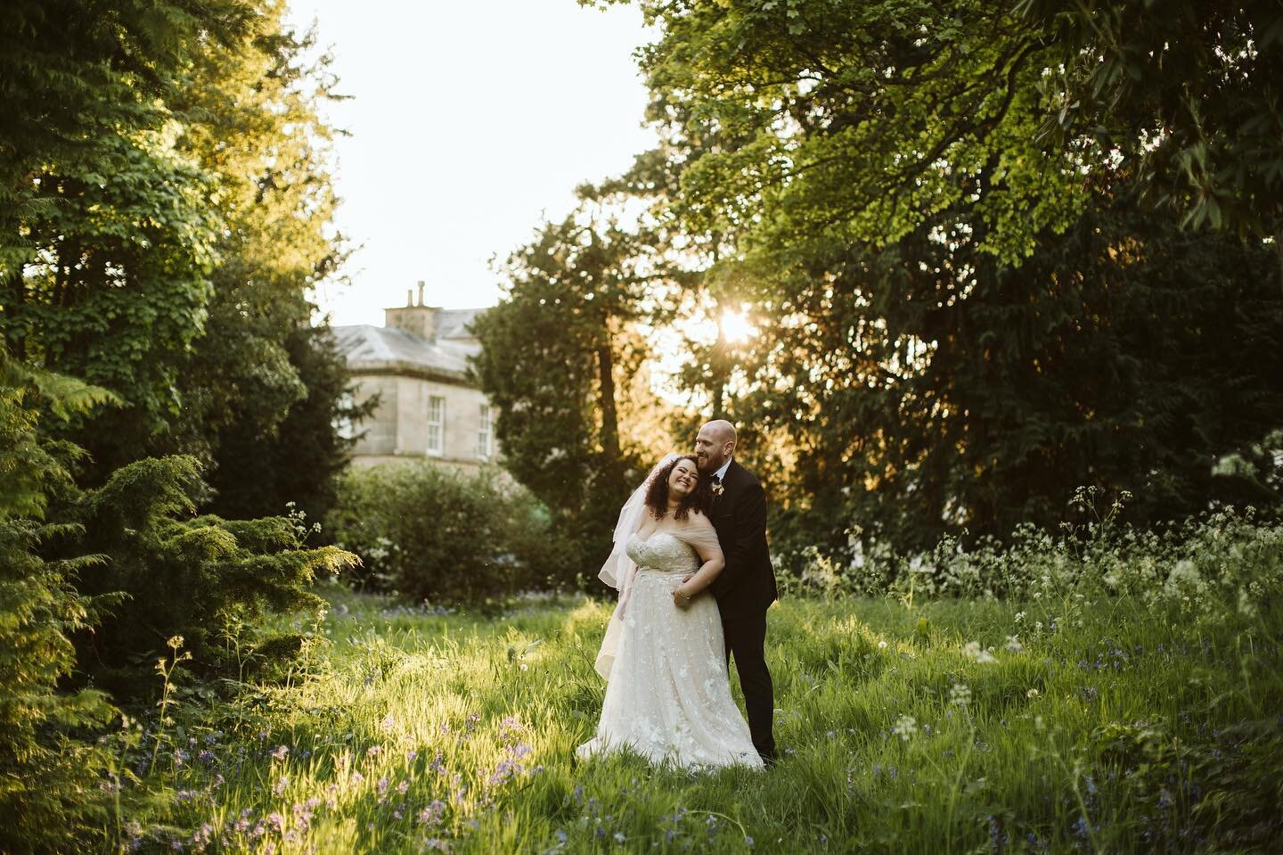 Peter and Sarah, drenched in perfect Drenagh sunlight. Blessed ✨