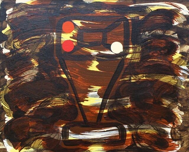 Podium, acrylic on canvas, 45 x 55 cm, 2020