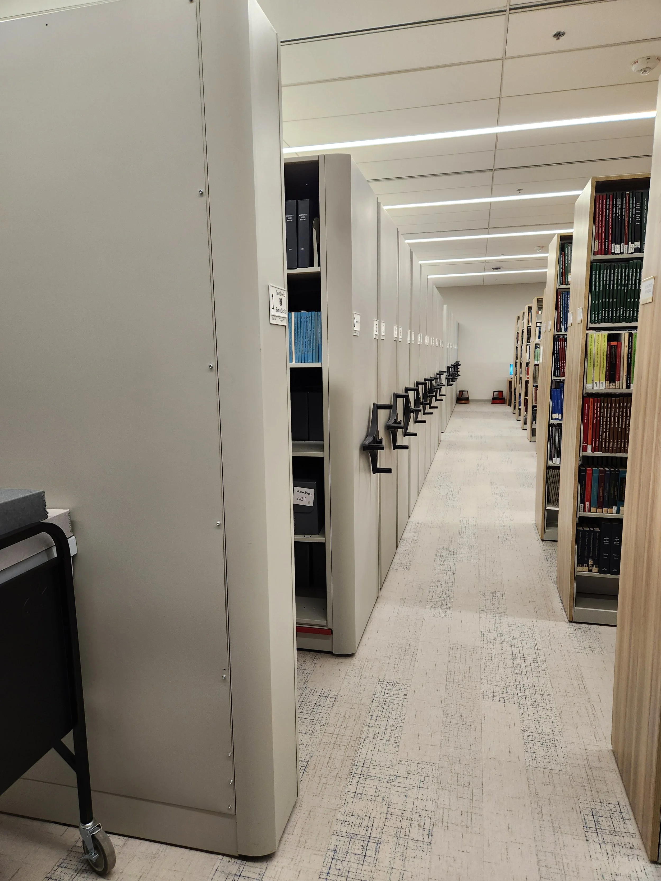 Local history compact shelving