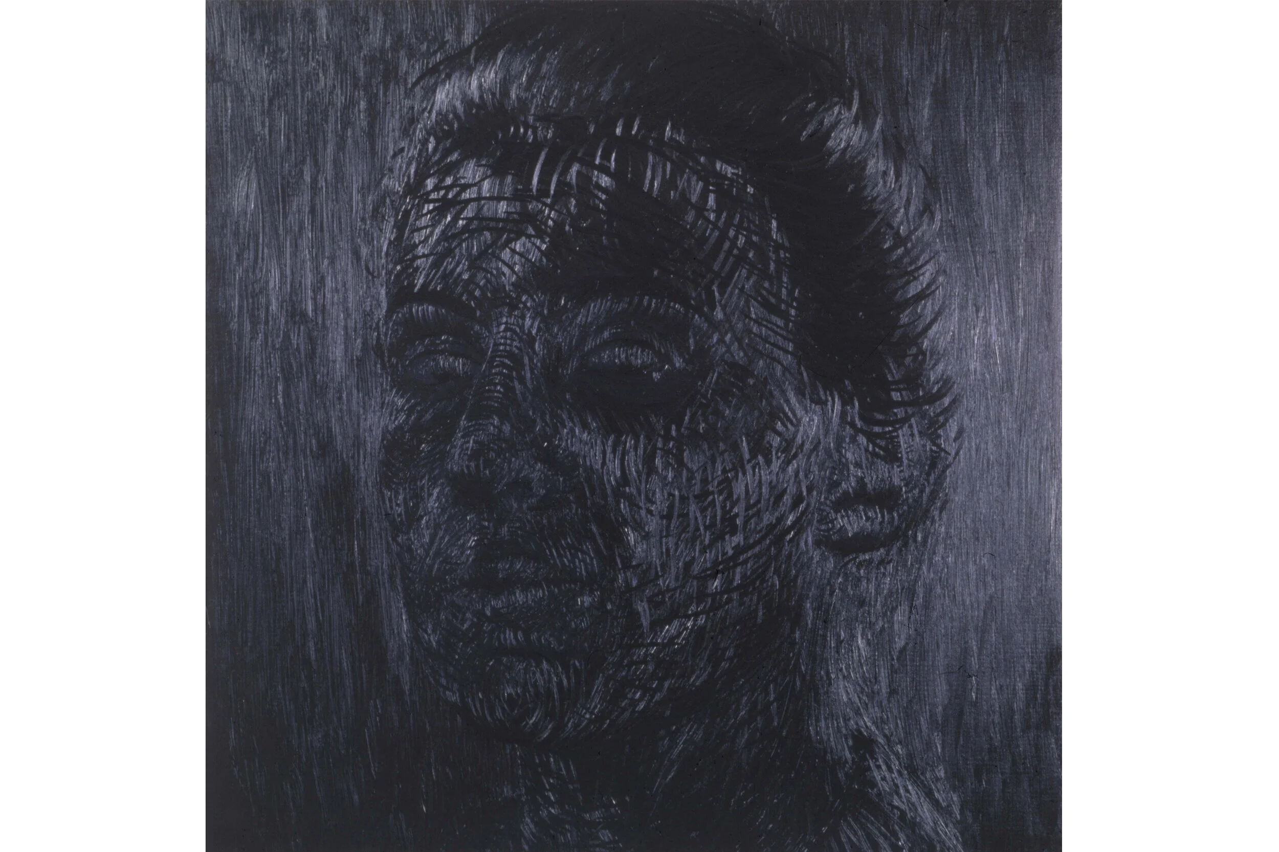 Untitled (Jamie), 2005, oil on panel, 14 by 14 inches