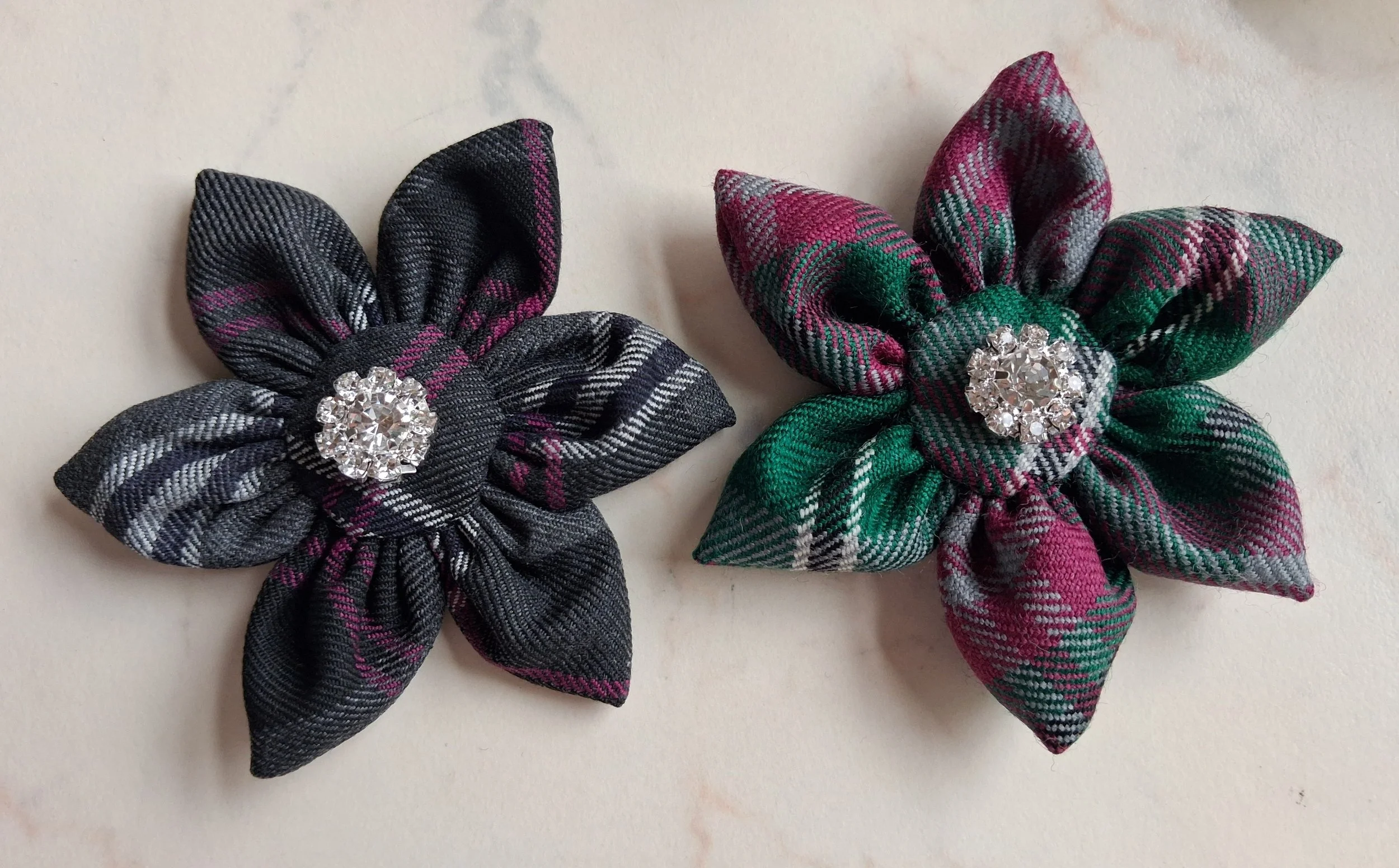 Special Order for Margaret - Gray Hunting Ancient & Grey Weekender Tartan Brooches