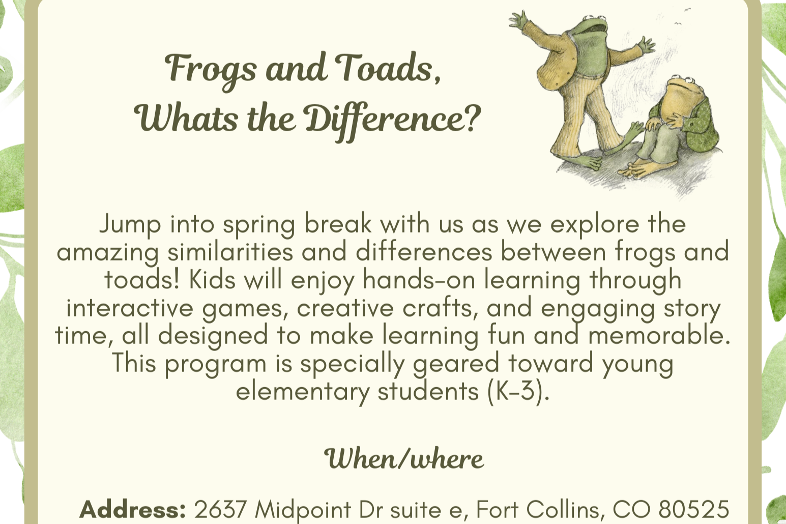 Hop Into Spring Break