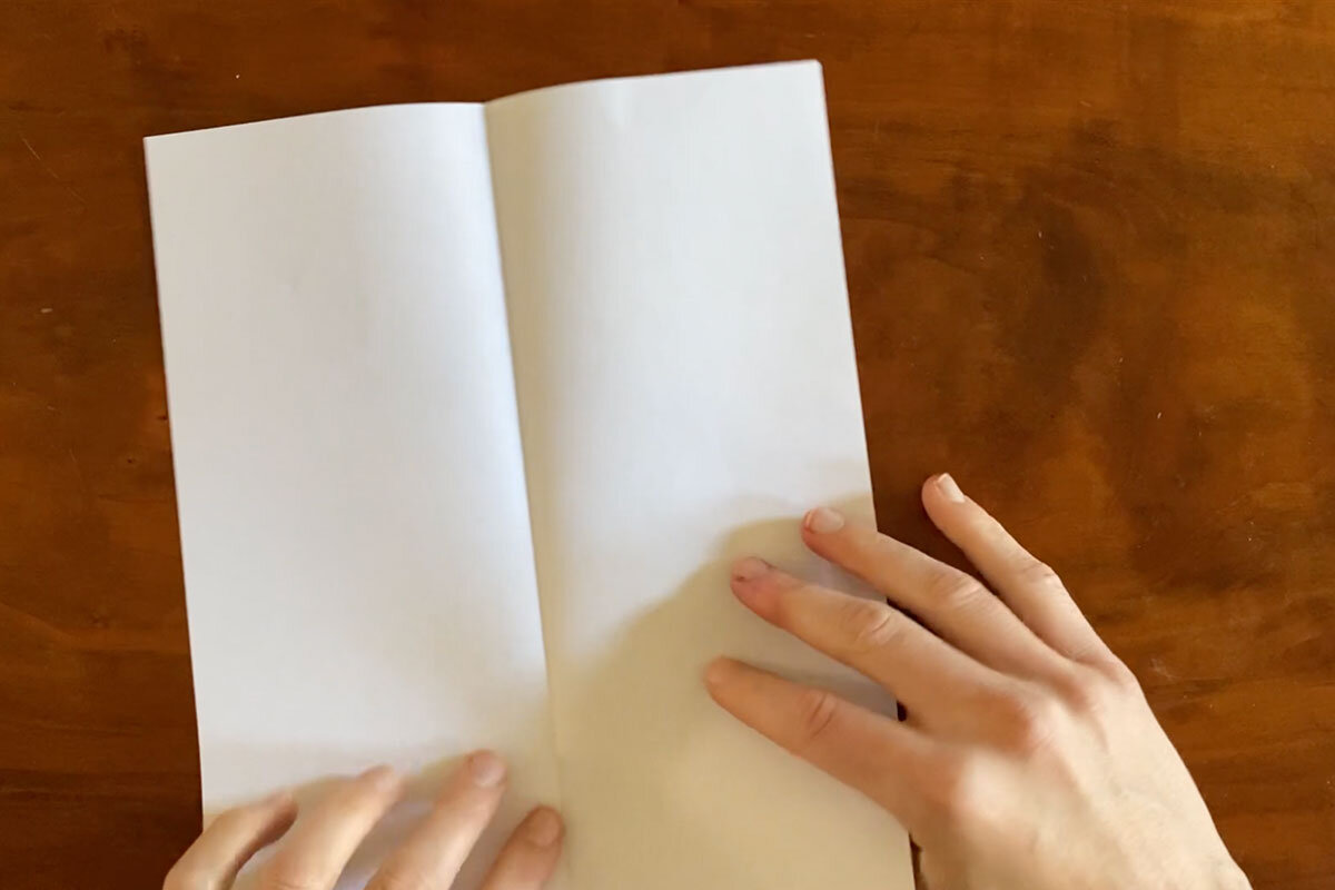 library books quarantine Open the sheet of paper so that it is once again in front of you with the blank side facing up.