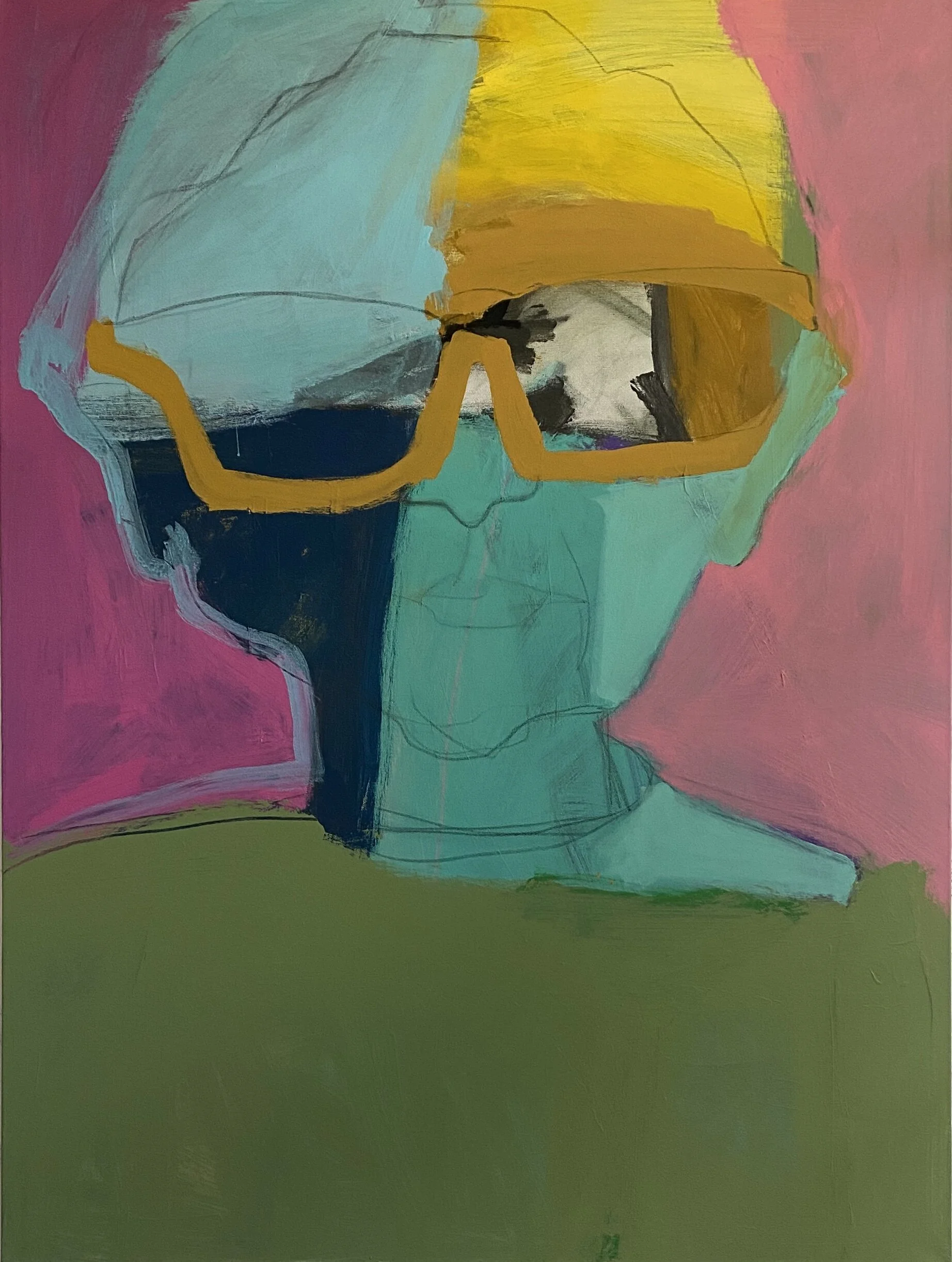 Close Companion, Self Portrait-48x36 acrylic on canvas-$2400..jpg
