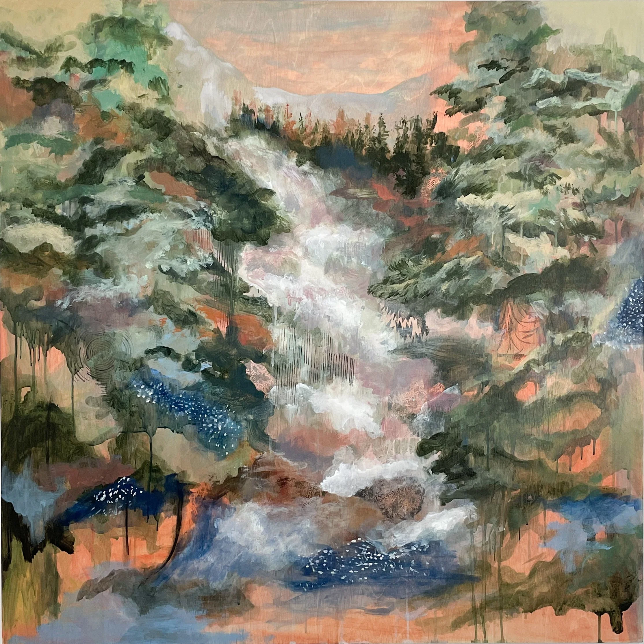 Wave of Falls | 36x36