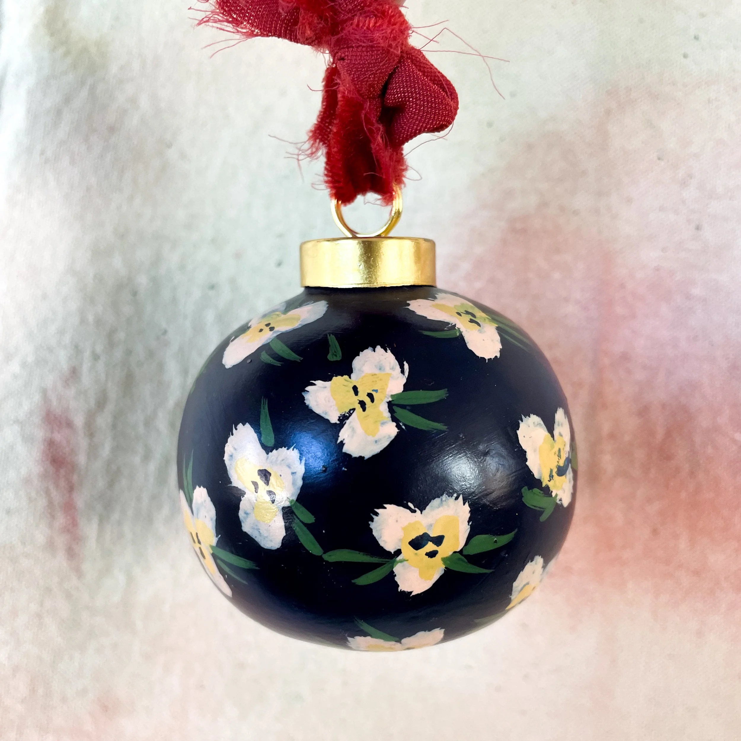Navy Floral Globe