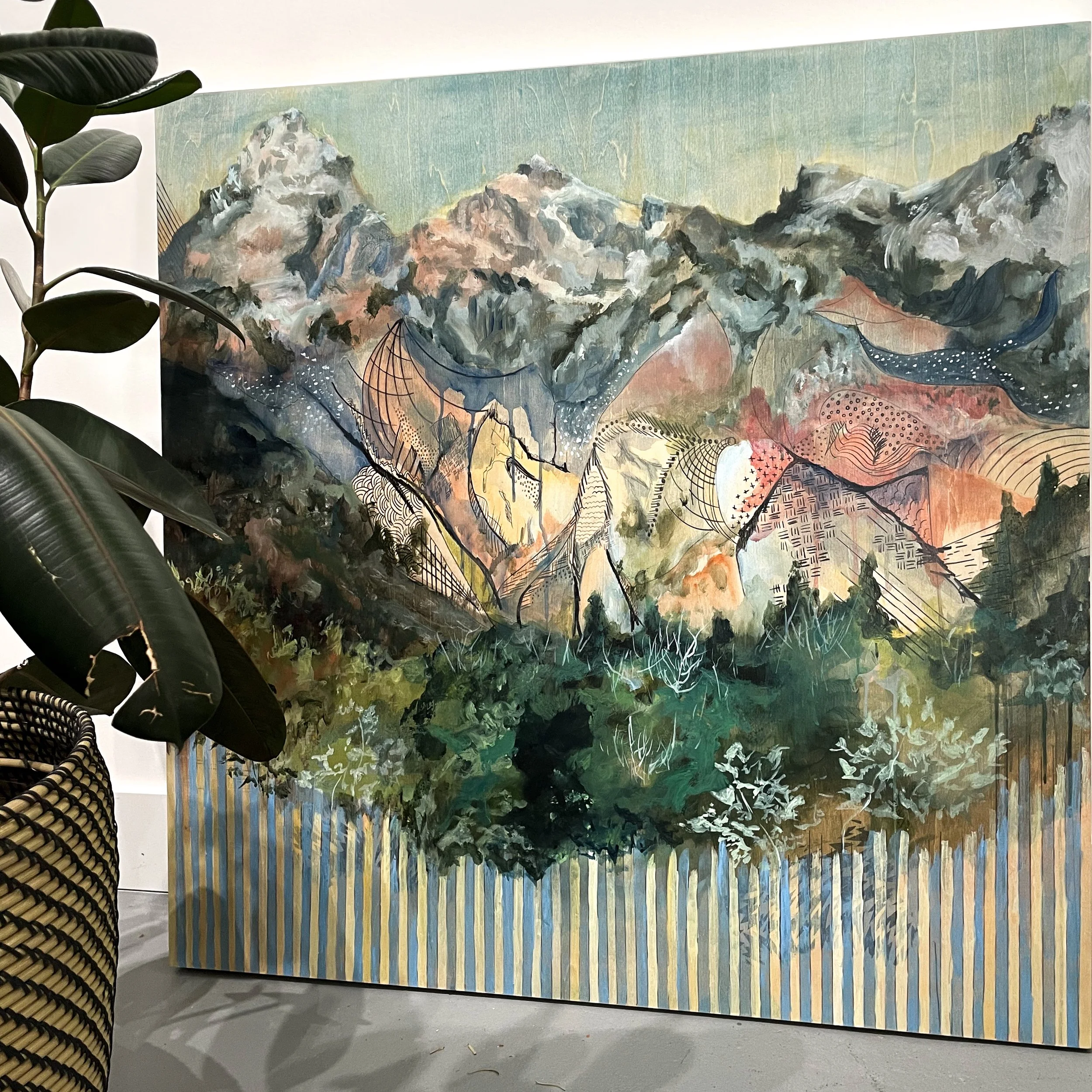 Teton's Host | 36x36