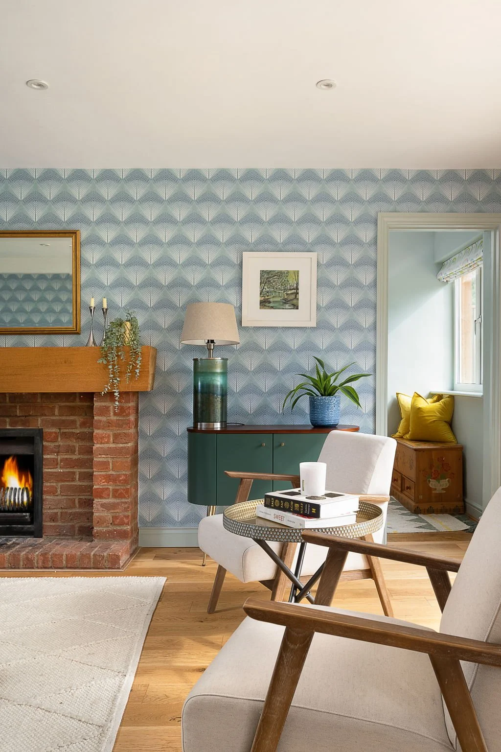 Mixed finishes Wallingford Living Room Holly Scott